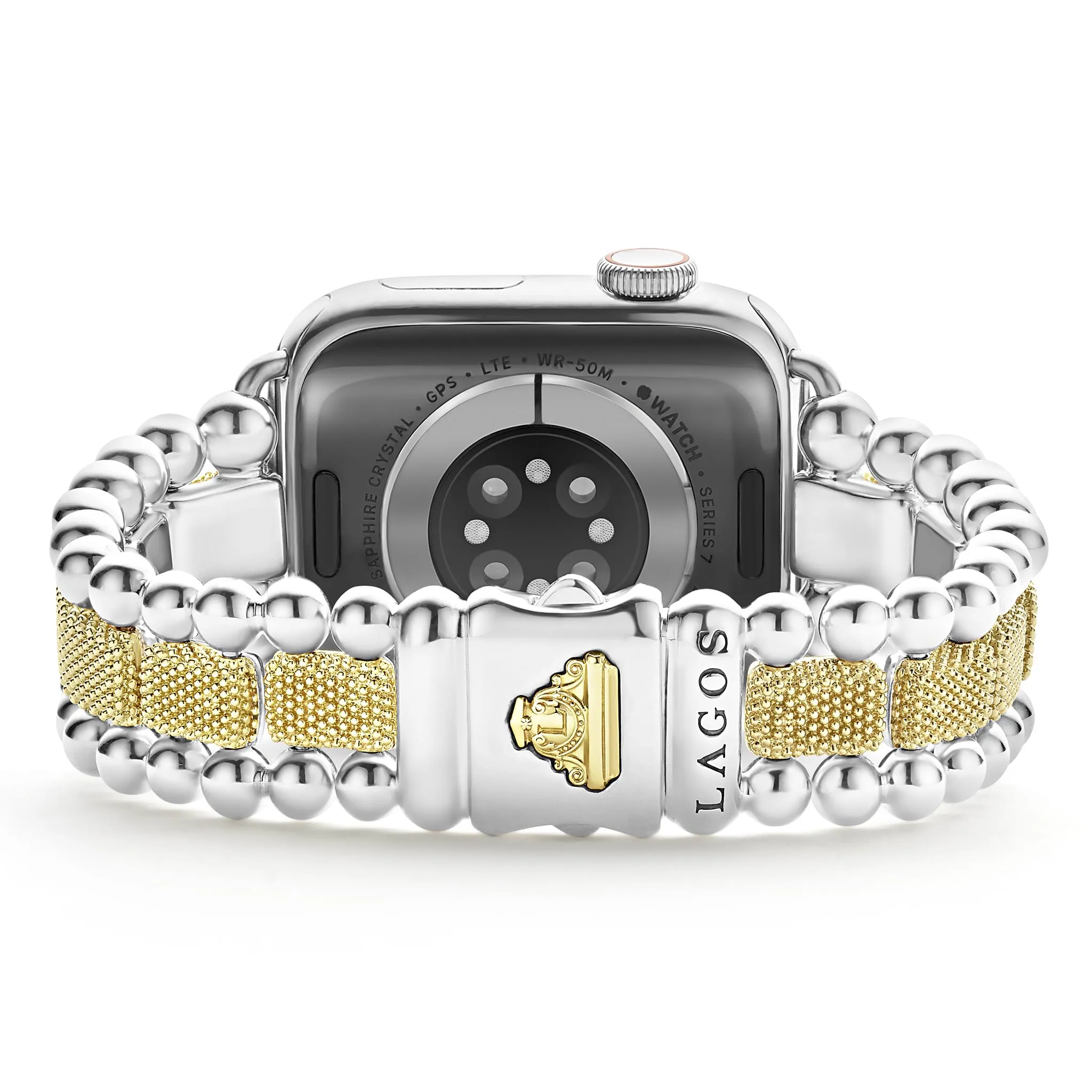 Smart Caviar 18K Gold and Sterling Silver Caviar Beaded Watch Bracelet-38-45mm sold by LAGOS product image thumbnail 5