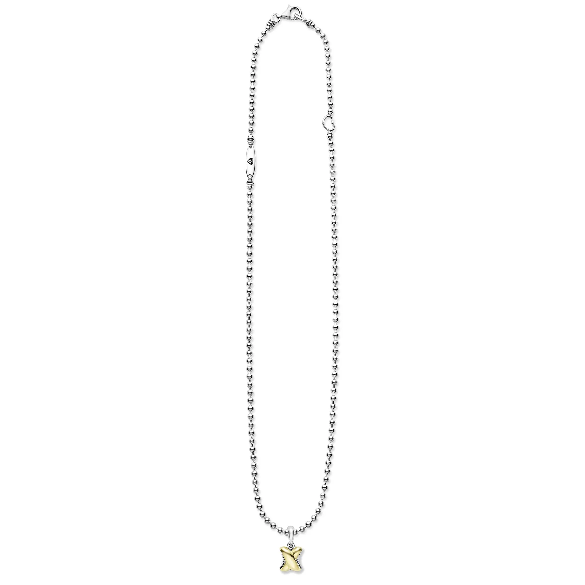 Embrace Two-Tone X Pendant Necklace sold by LAGOS product image thumbnail 3