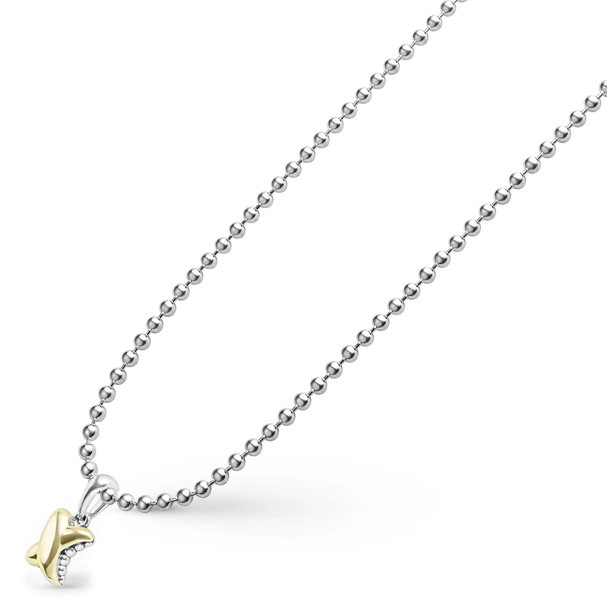 Embrace Two-Tone X Pendant Necklace sold by LAGOS product image thumbnail 4