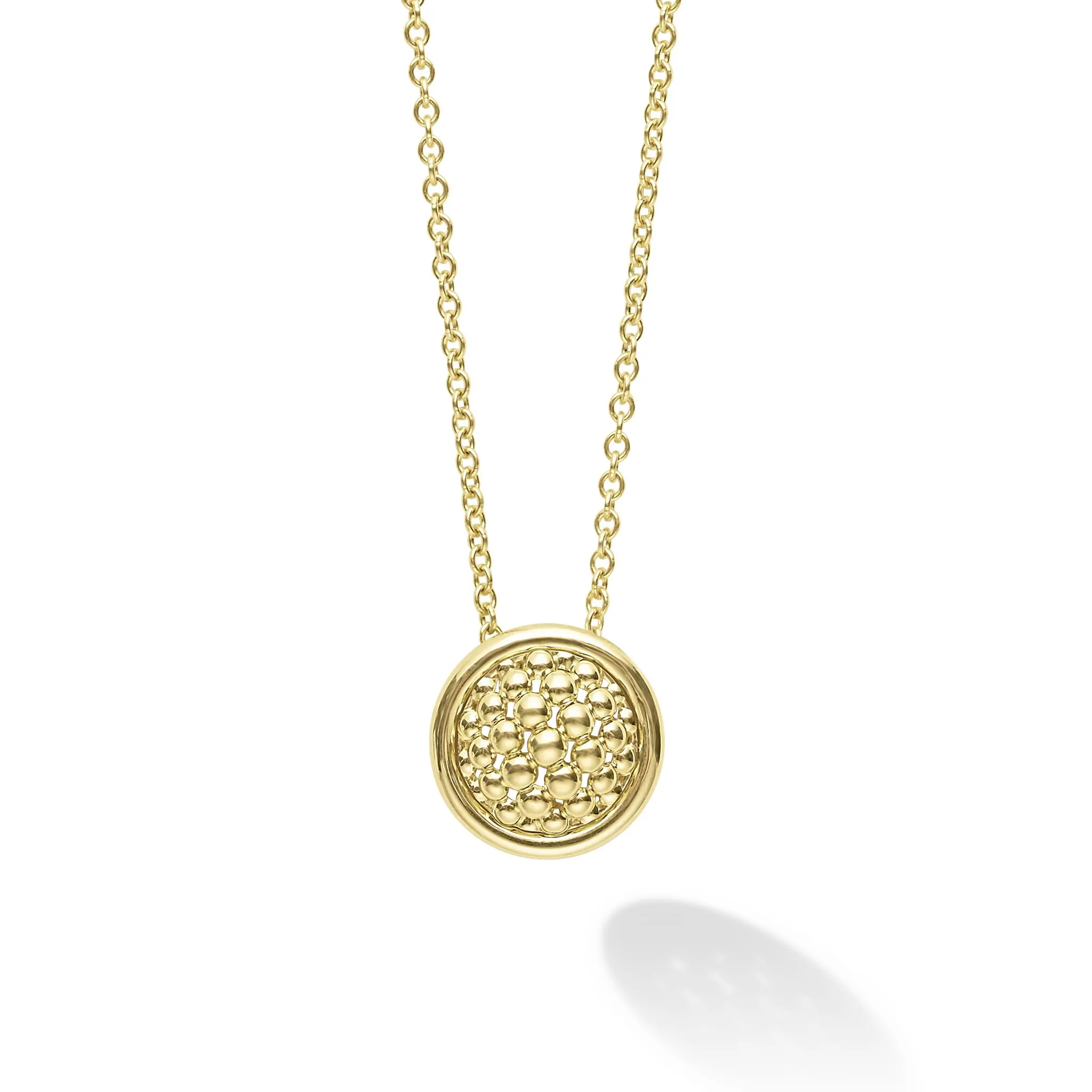 Meridian 18K Gold Circle Pendant Necklace sold by LAGOS