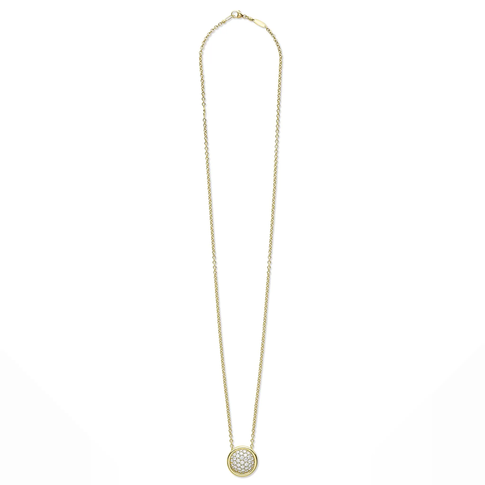 Meridian 18K Gold Diamond Circle Pendant Necklace sold by LAGOS product image thumbnail 3