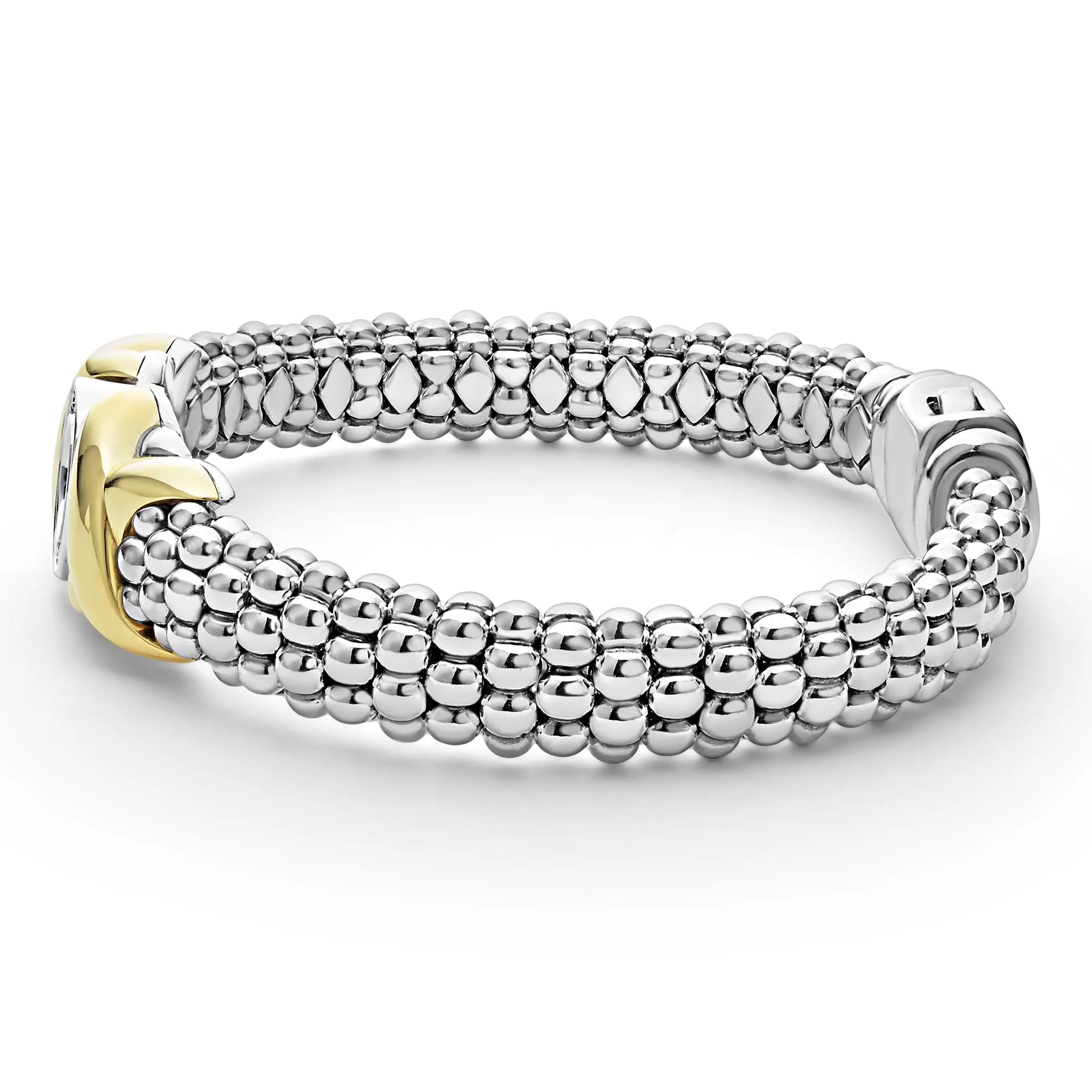 Embrace 18K Gold XO Diamond Bracelet | 9mm sold by LAGOS product image thumbnail 3