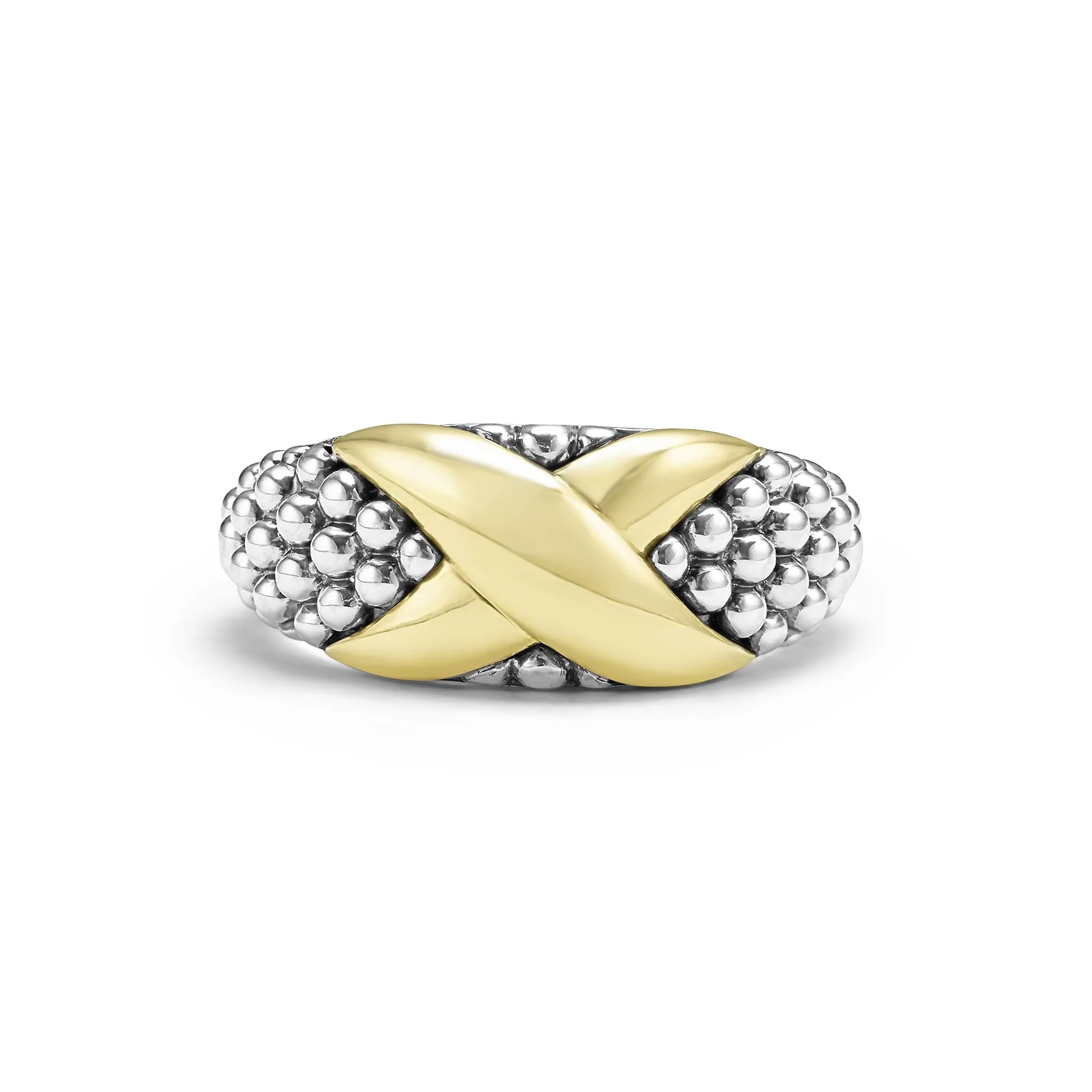 Embrace Two-Tone X Caviar Ring sold by LAGOS product image thumbnail 3
