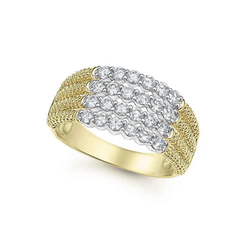 Signature Caviar Superfine Diamond Statement Ring sold by LAGOS