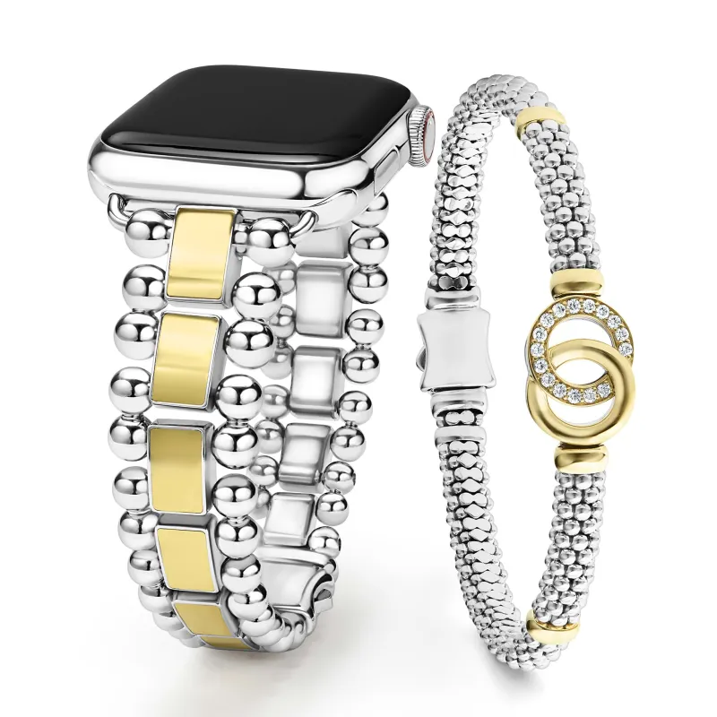 Smart Caviar Two-Tone Interlocking Diamond Smart Caviar Gift Set sold by LAGOS