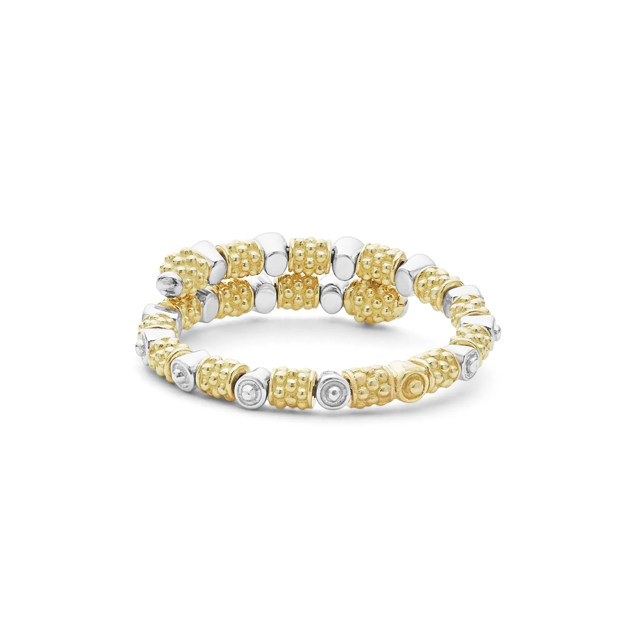 Signature Caviar 18K Gold and Diamond Superfine Band Ring sold by LAGOS product image thumbnail 5