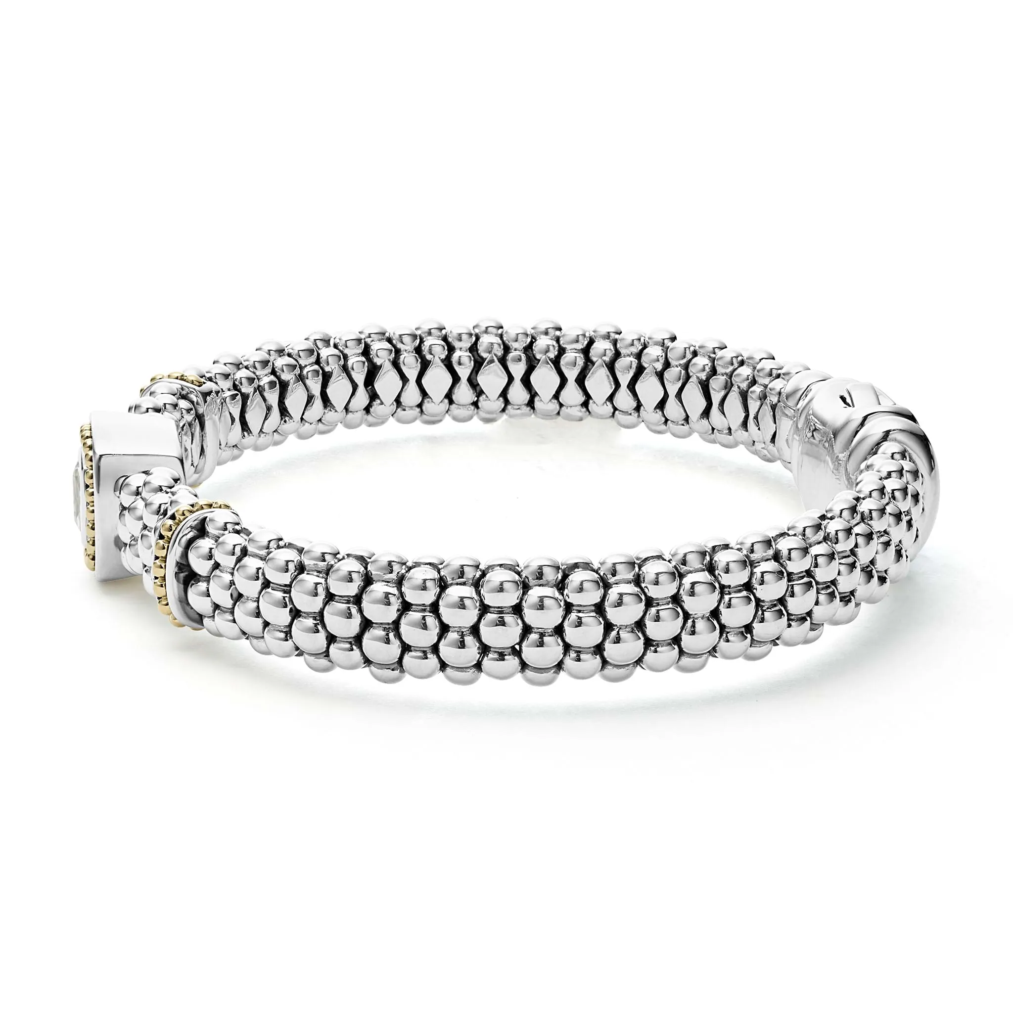 Rittenhouse White Topaz Caviar Bracelet | 9mm sold by LAGOS product image thumbnail 4