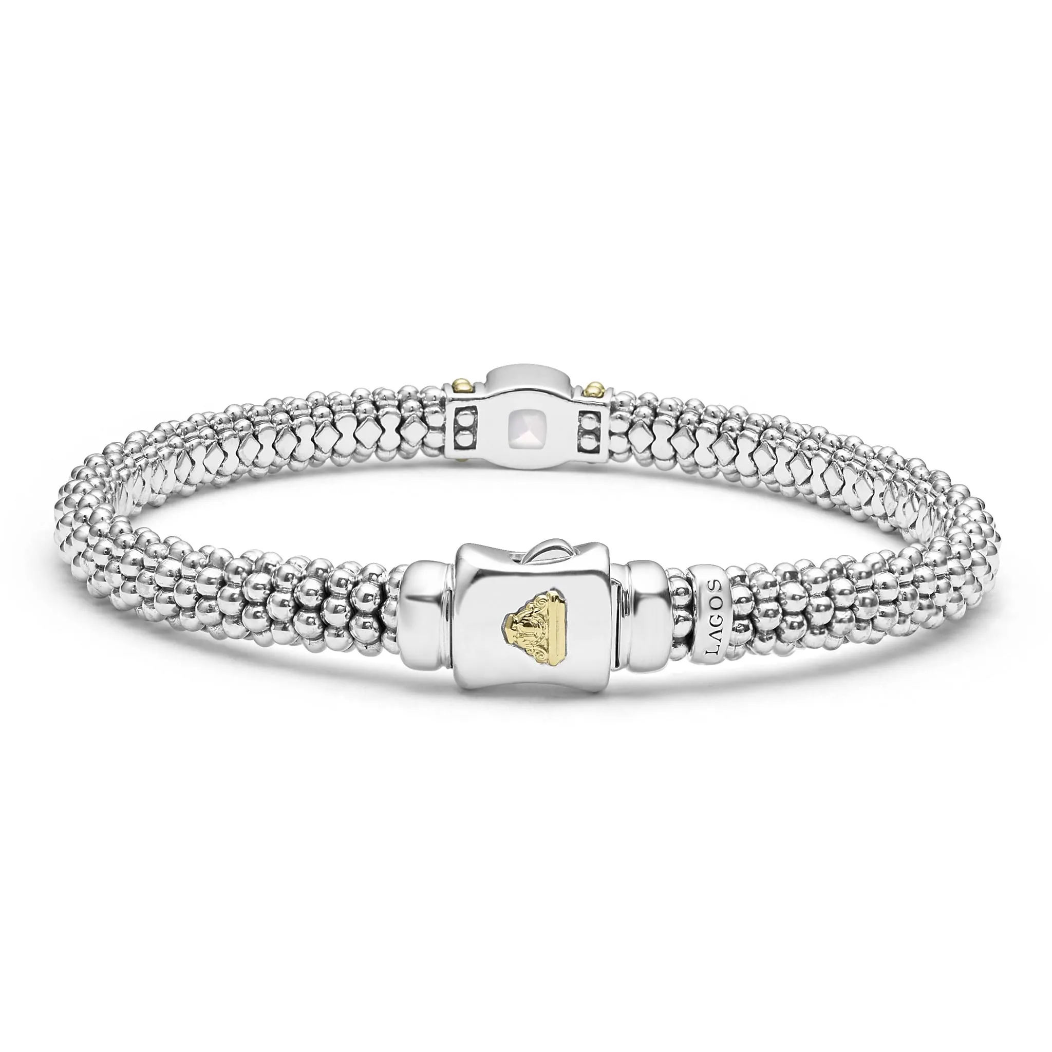 Rittenhouse White Topaz Caviar Bracelet | 6mm sold by LAGOS product image thumbnail 4