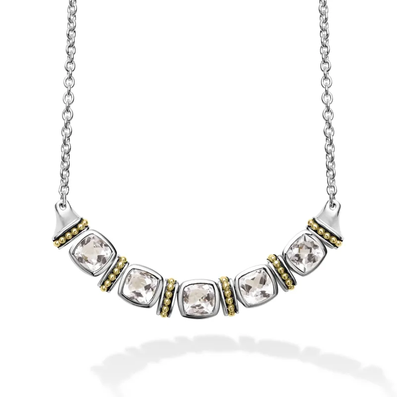 Rittenhouse Five Station White Topaz Necklace sold by LAGOS