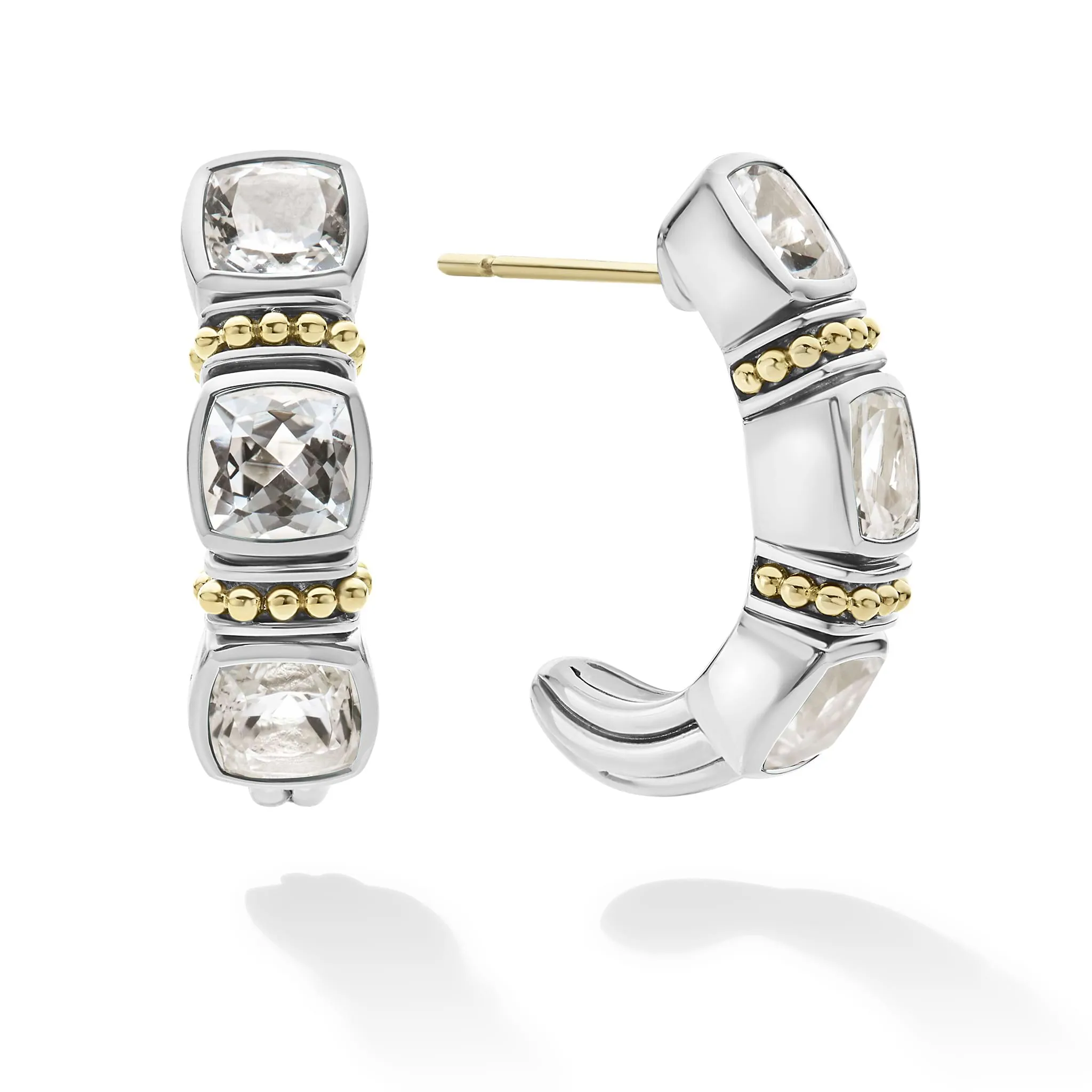 Rittenhouse White Topaz Hoop Earrings sold by LAGOS product image thumbnail 3