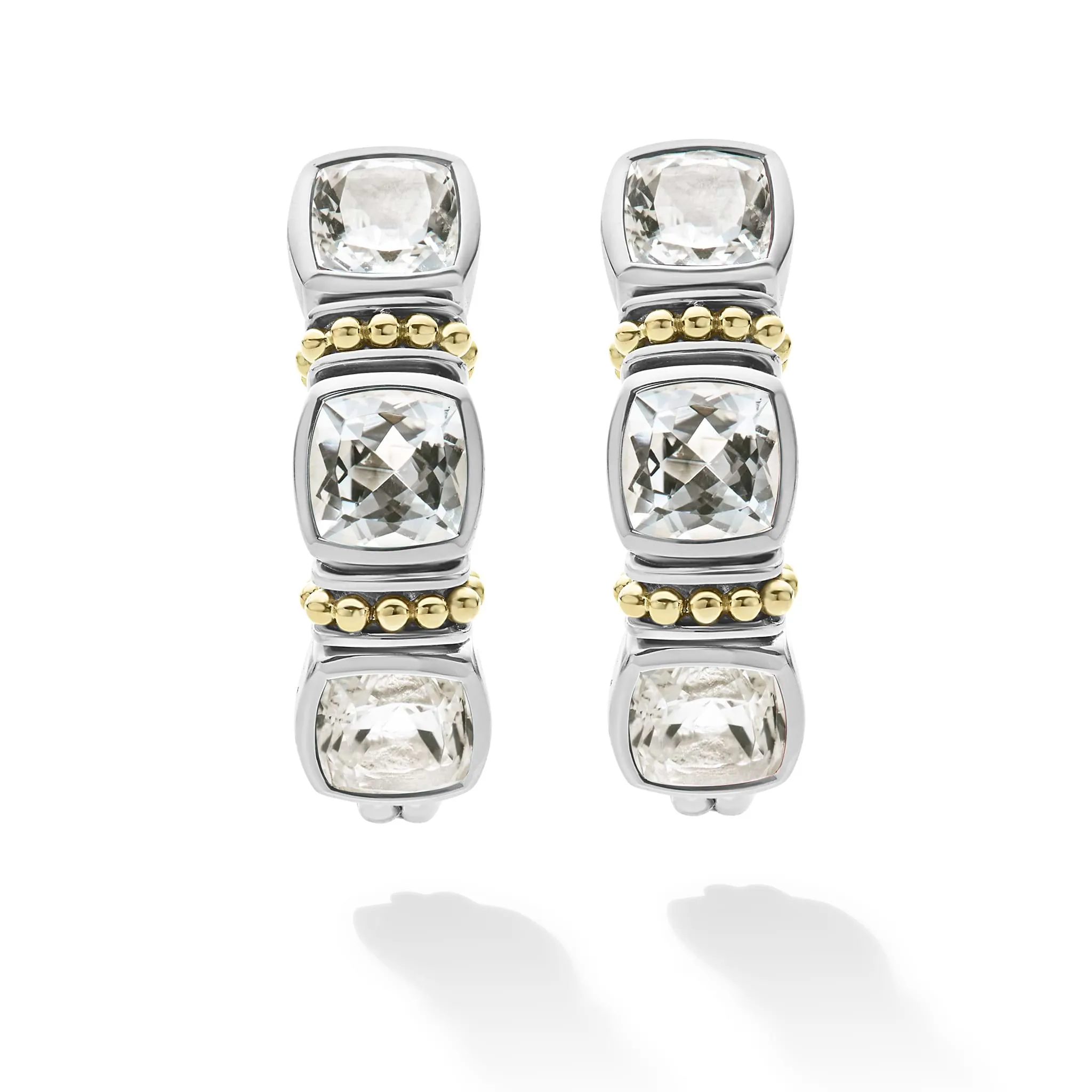 Rittenhouse White Topaz Hoop Earrings sold by LAGOS product image thumbnail 4