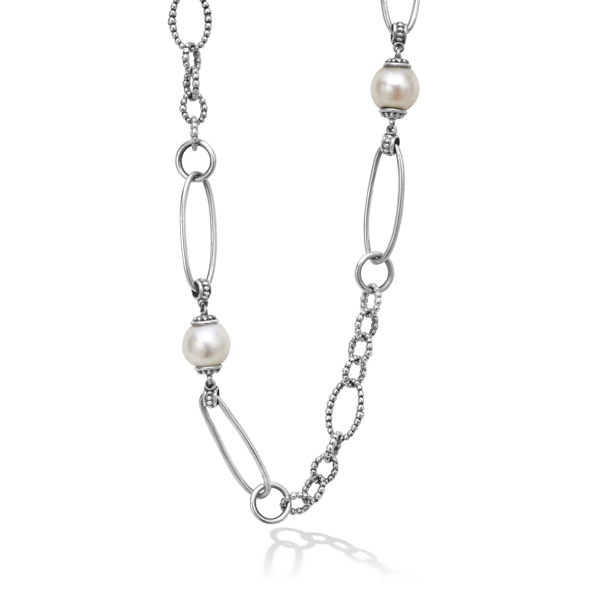 Luna Pearl Link Necklace sold by LAGOS