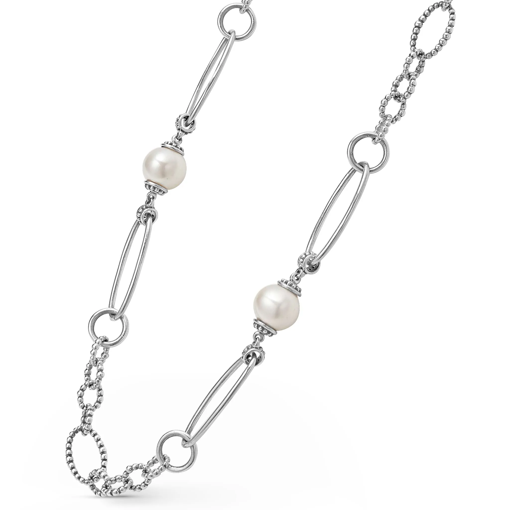 Luna Pearl Link Necklace sold by LAGOS product image thumbnail 4