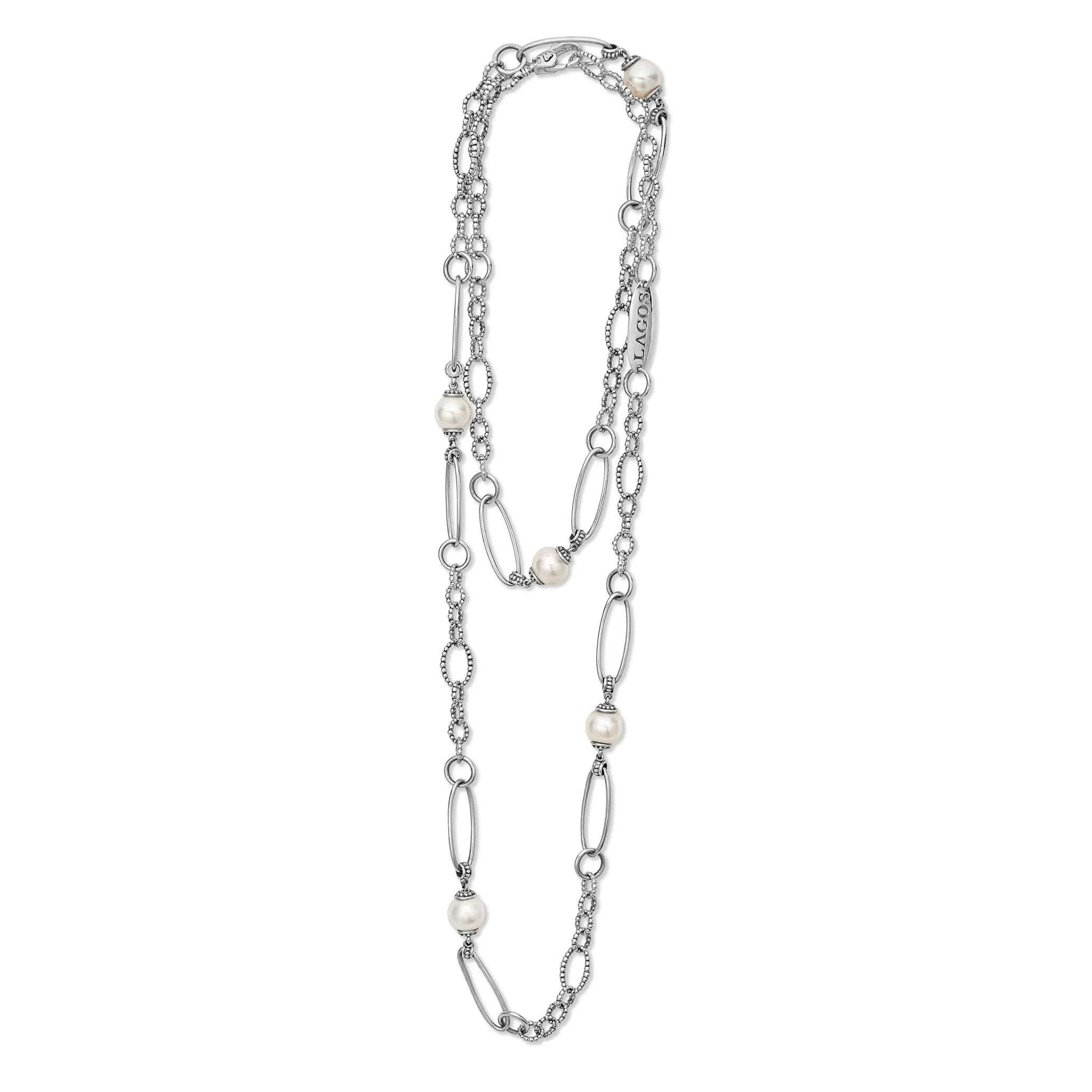 Luna Pearl Link Necklace sold by LAGOS product image thumbnail 3