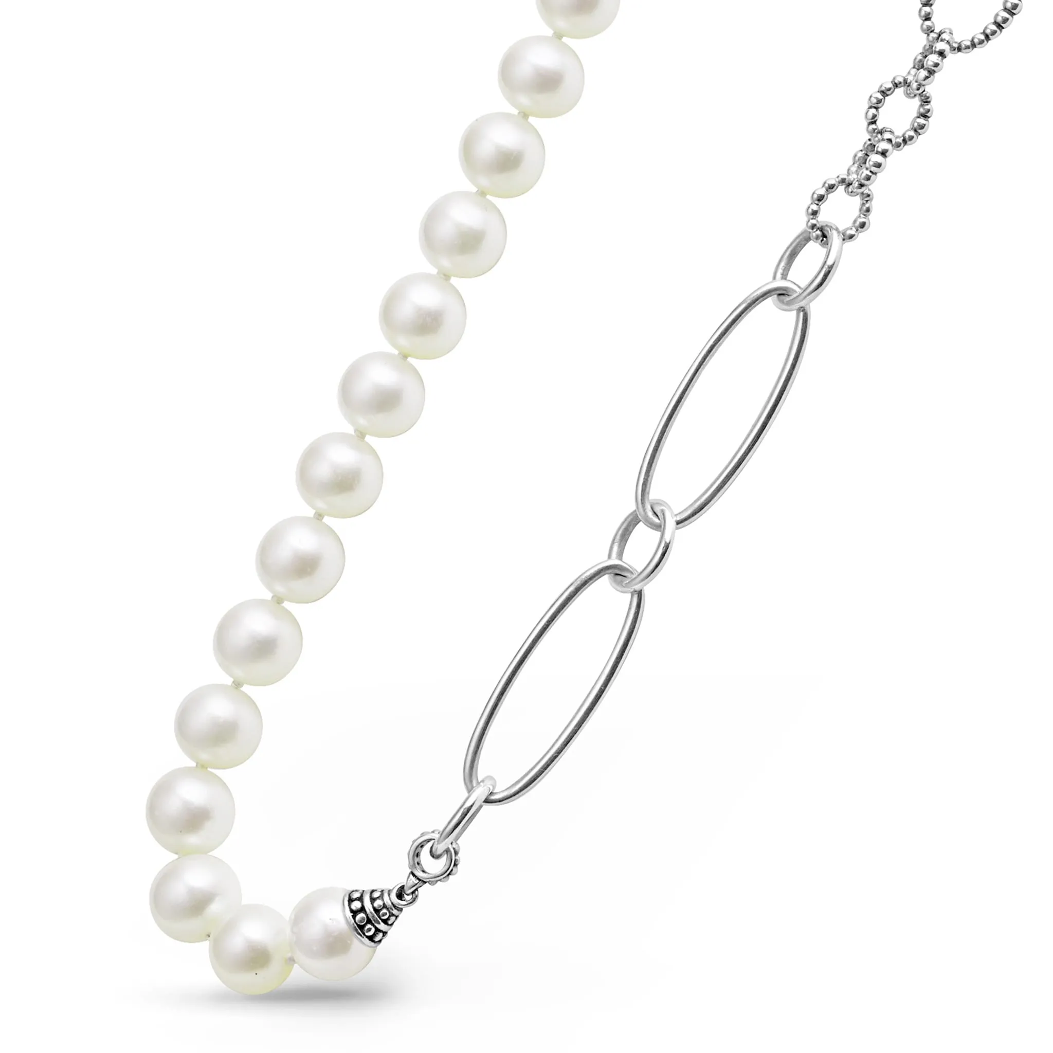 Luna Pearl Link Necklace sold by LAGOS product image thumbnail 5
