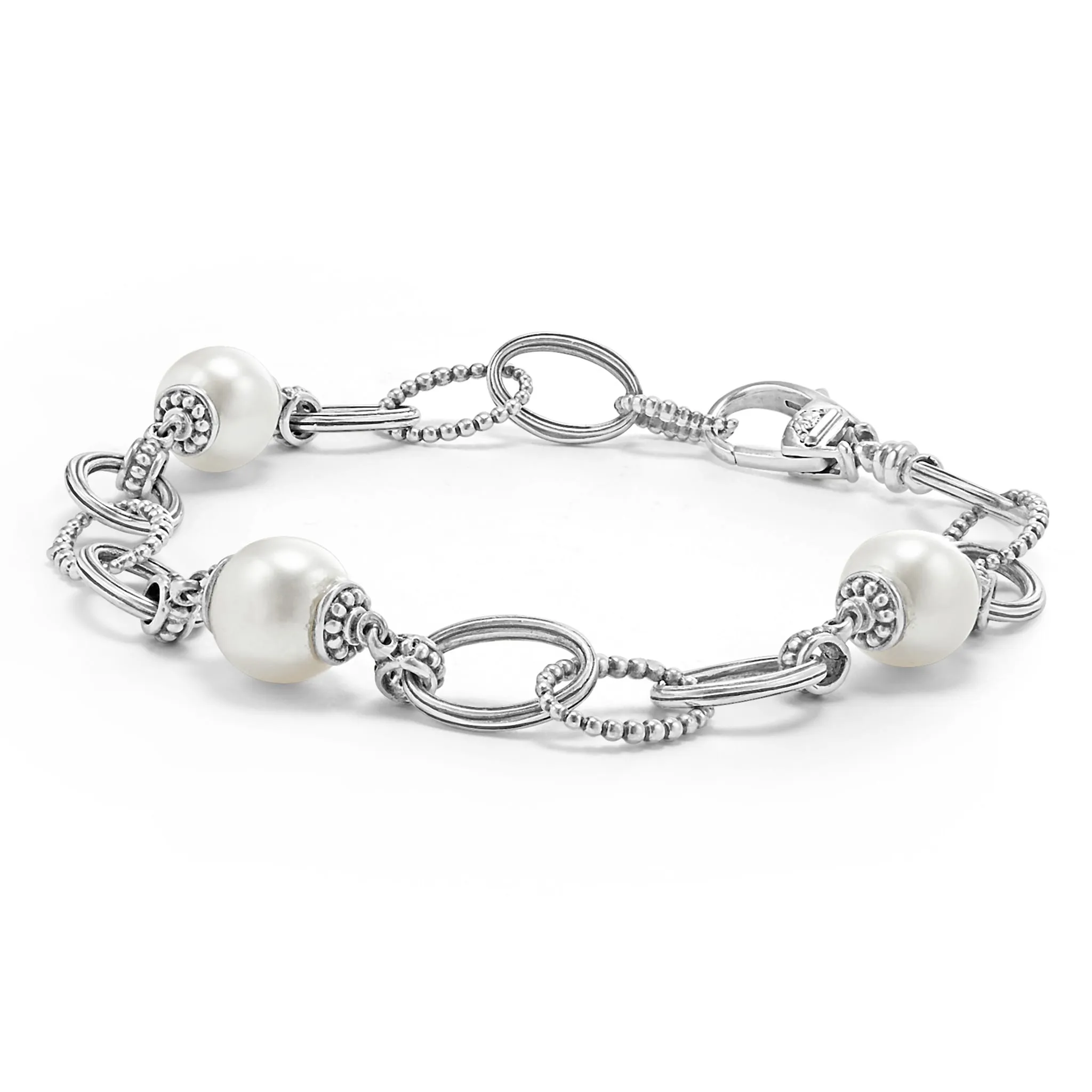 Luna Caviar Pearl Link Bracelet sold by LAGOS product image thumbnail 3