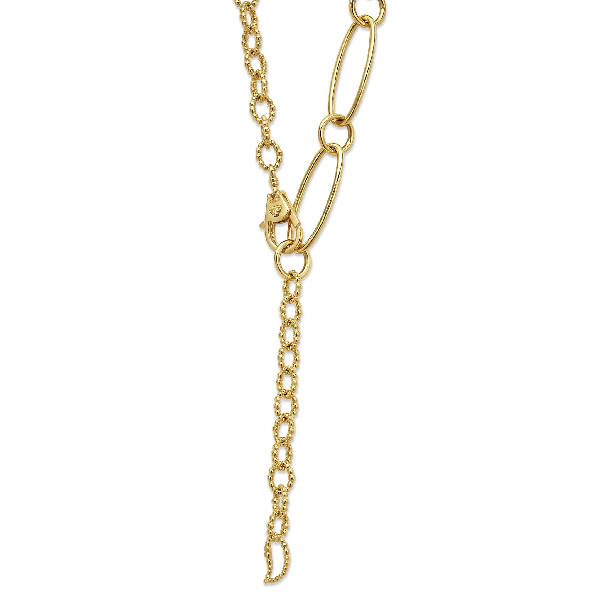 Signature Caviar 18K Gold Link Necklace sold by LAGOS product image thumbnail 5