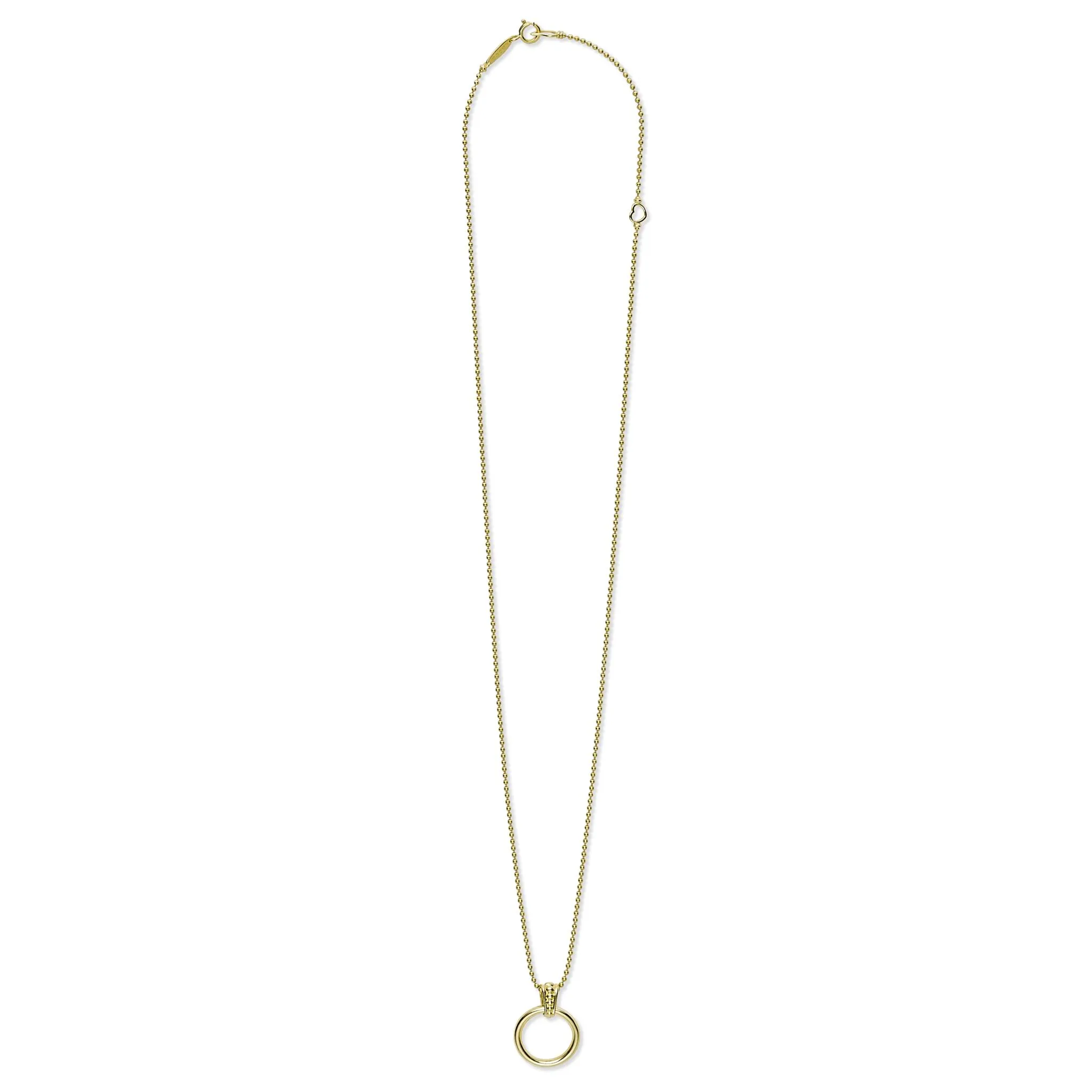 Meridian 18K Gold Circle Pendant Necklace sold by LAGOS product image thumbnail 3