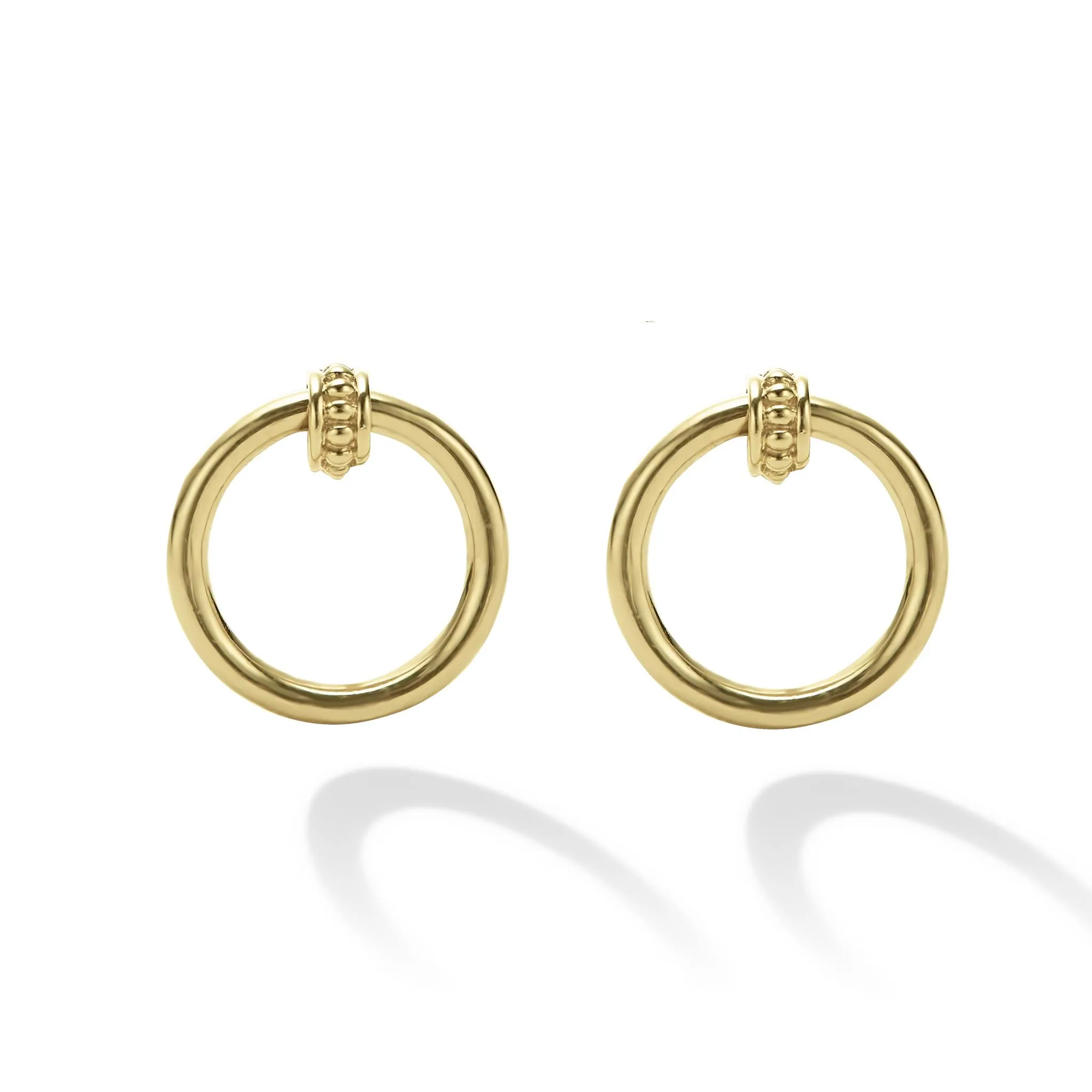 Meridian 18K Gold Circle Stud Earrings sold by LAGOS product image thumbnail 4