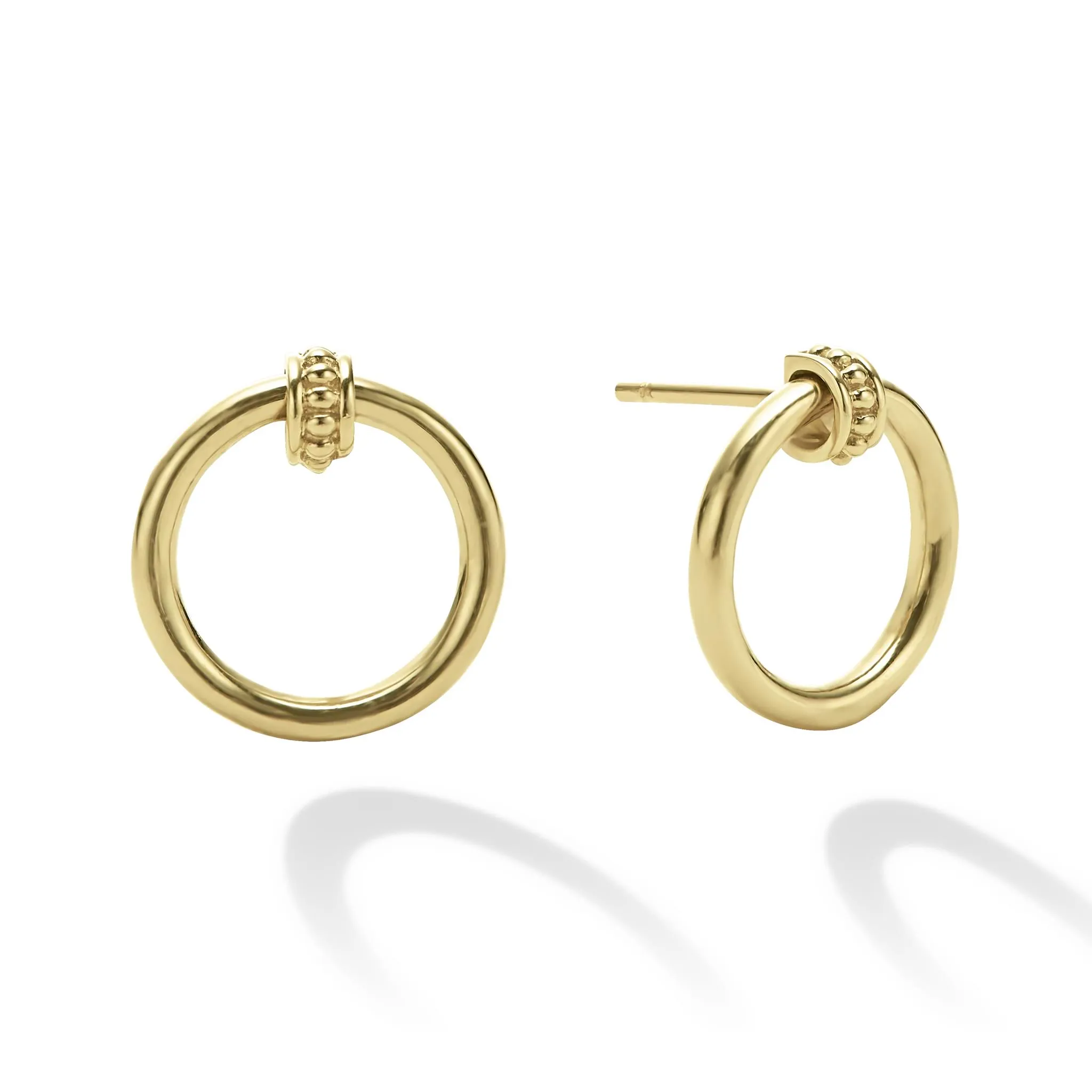 Meridian 18K Gold Circle Stud Earrings sold by LAGOS