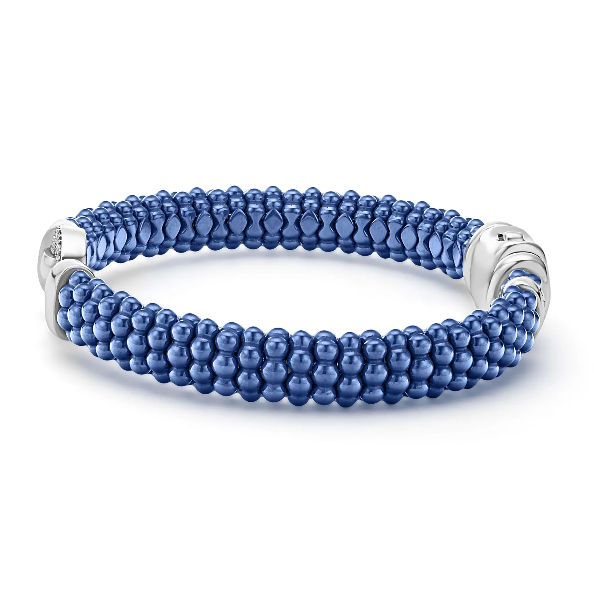 Blue Caviar Ultramarine Ceramic Diamond Circle Bracelet | 9mm sold by LAGOS product image thumbnail 3