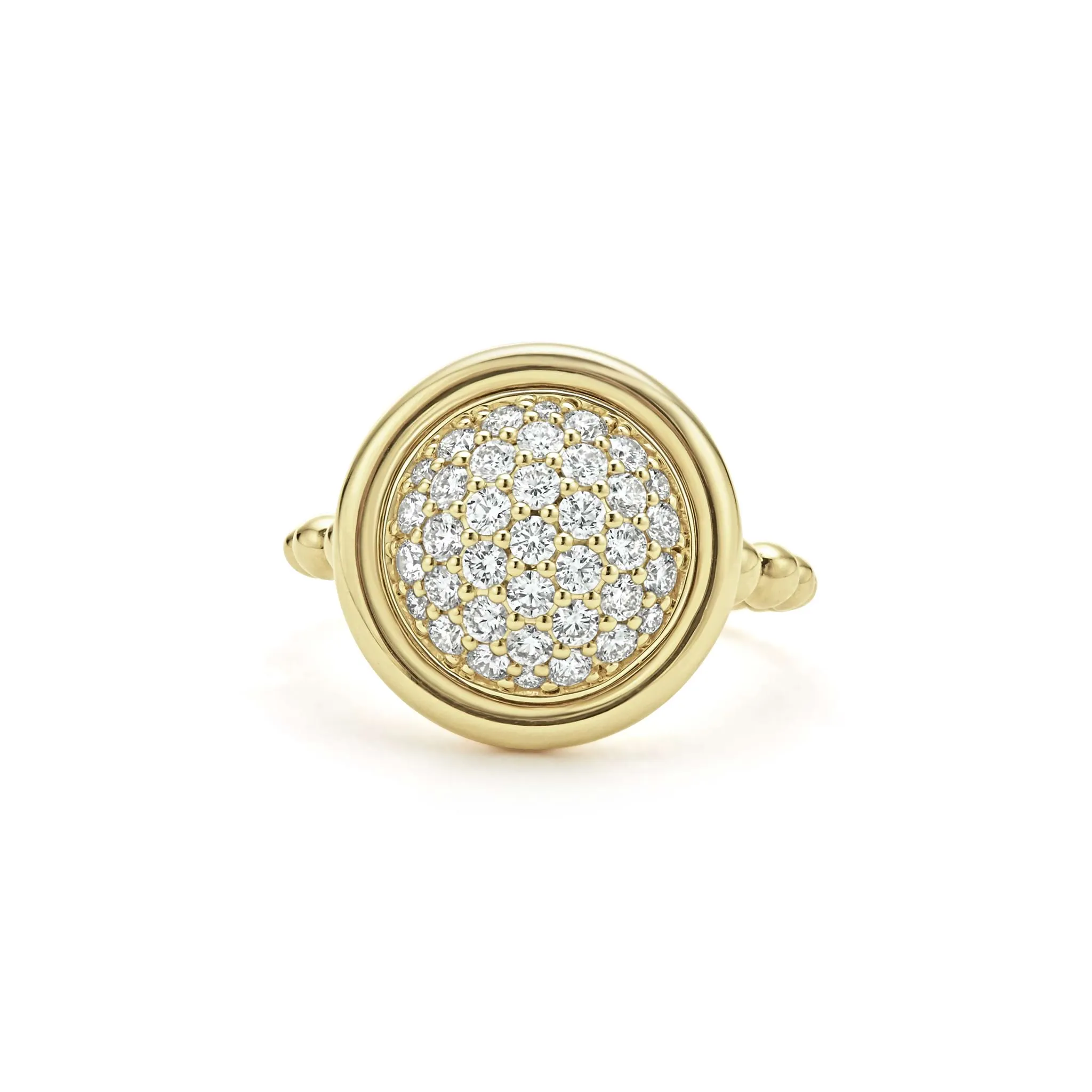 Meridian 18K Gold Circle Diamond Ring sold by LAGOS product image thumbnail 3