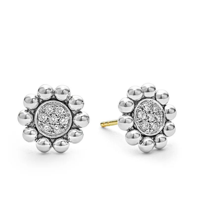Caviar Spark Diamond Stud Earrings sold by LAGOS