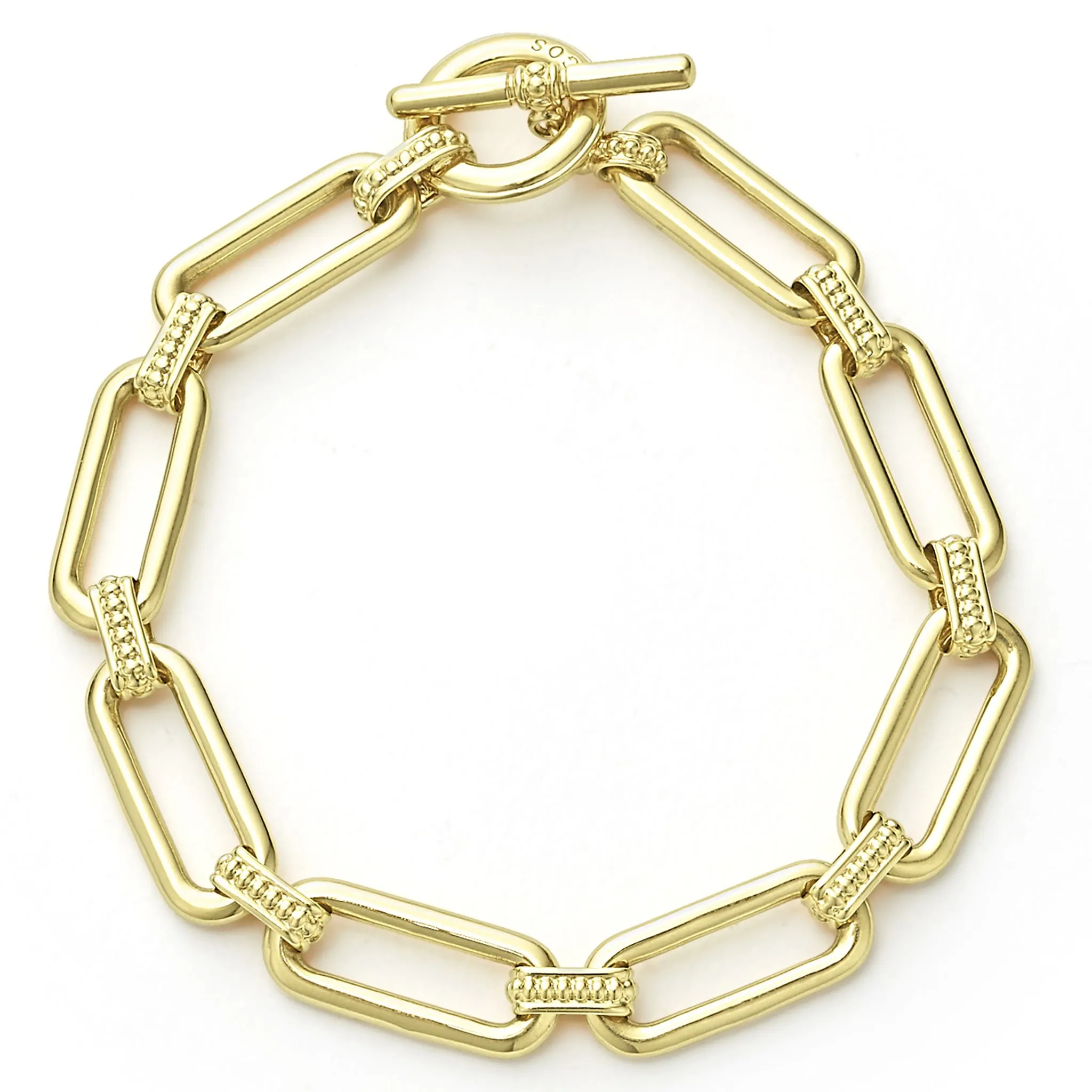 Signature Caviar 18K Gold Link Bracelet sold by LAGOS