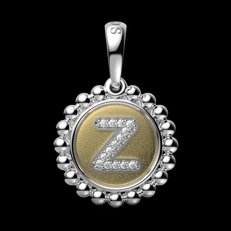 Signature Caviar Diamond Z Initial Charm sold by LAGOS product image thumbnail 2