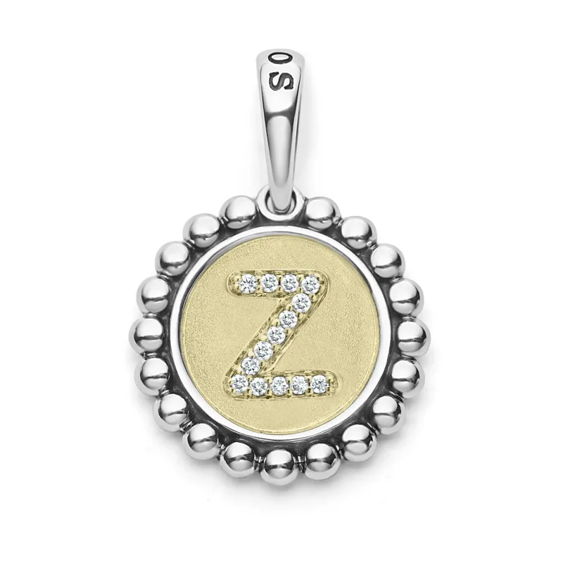 Signature Caviar Diamond Z Initial Charm sold by LAGOS