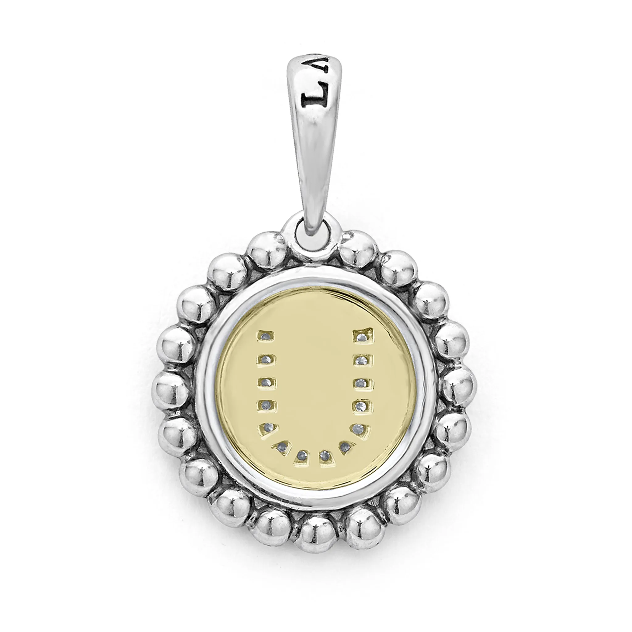 Signature Caviar Diamond U Initial Charm sold by LAGOS product image thumbnail 3
