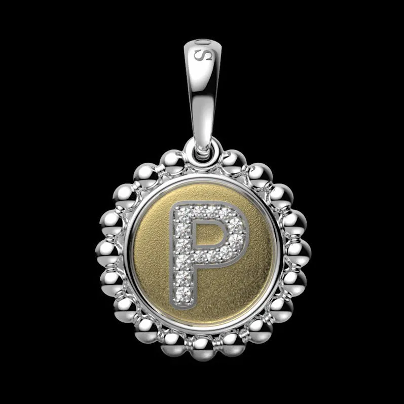 Signature Caviar Diamond P Initial Charm sold by LAGOS product image thumbnail 5