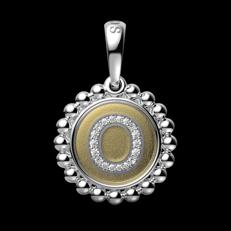 Signature Caviar Diamond O Initial Charm sold by LAGOS product image thumbnail 5