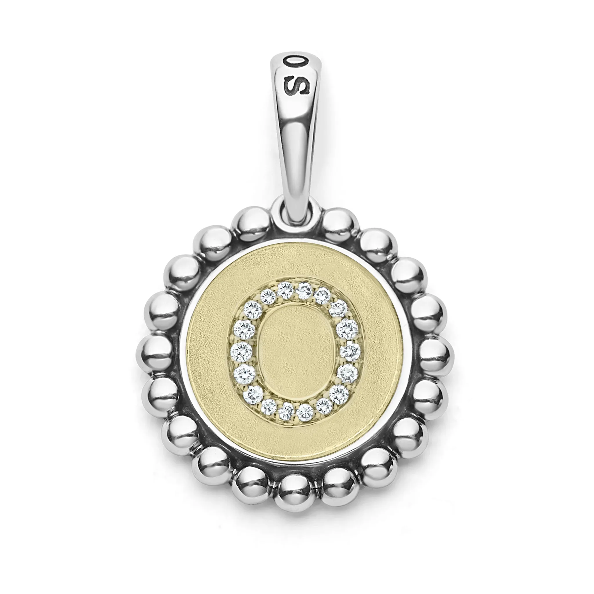Signature Caviar Diamond O Initial Charm sold by LAGOS