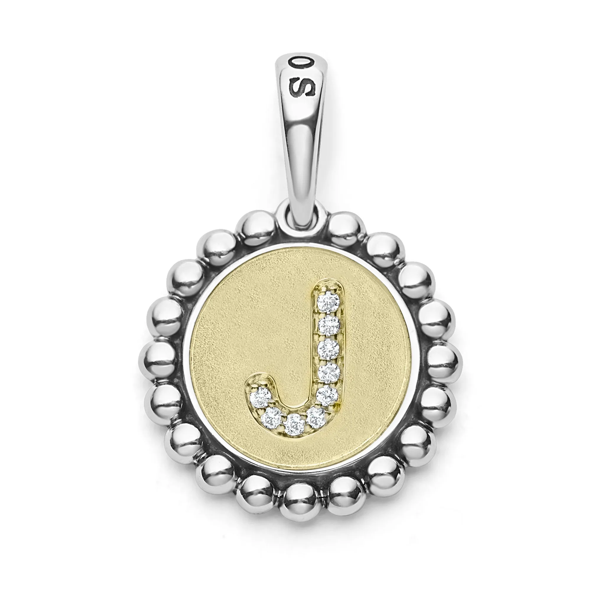Signature Caviar Diamond J Initial Charm sold by LAGOS