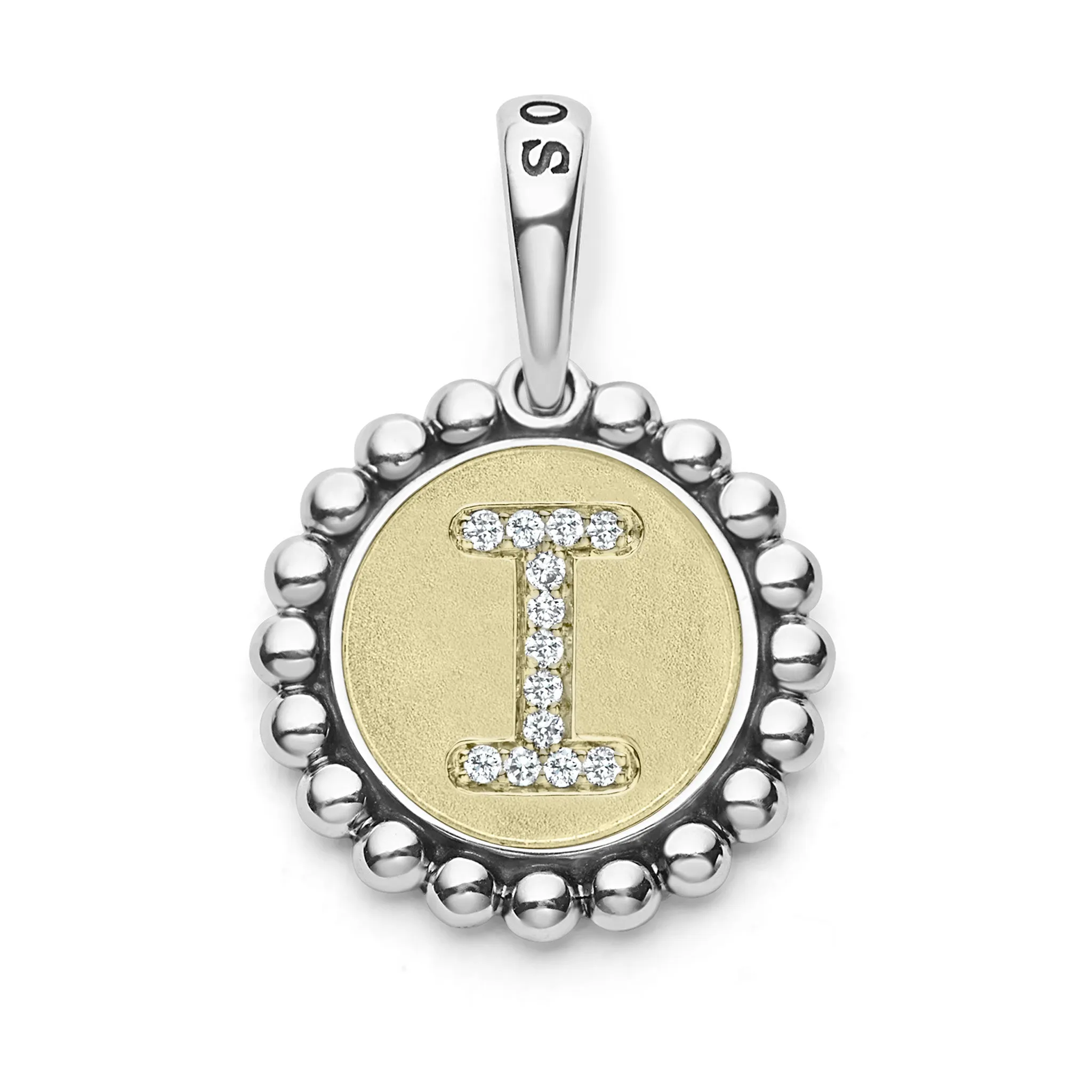Signature Caviar Diamond I Initial Charm sold by LAGOS