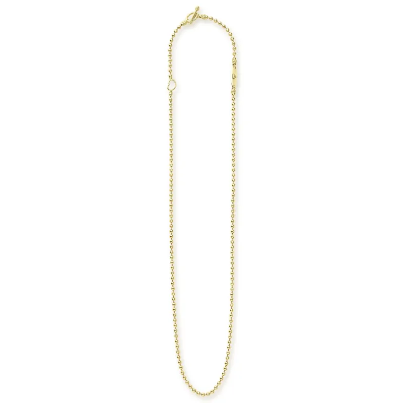 Signature Caviar 18K Gold Beaded Toggle Necklace sold by LAGOS