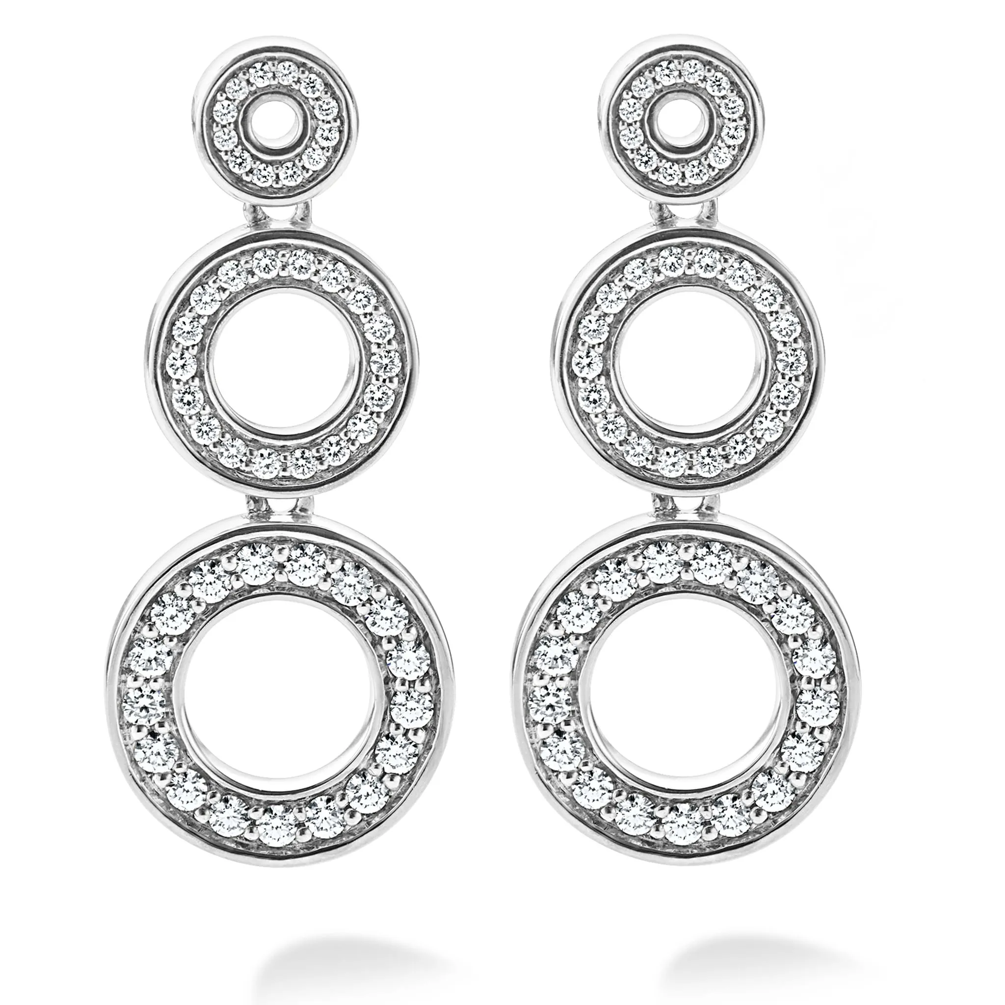 Caviar Spark Diamond Circle Drop Earrings sold by LAGOS product image thumbnail 3