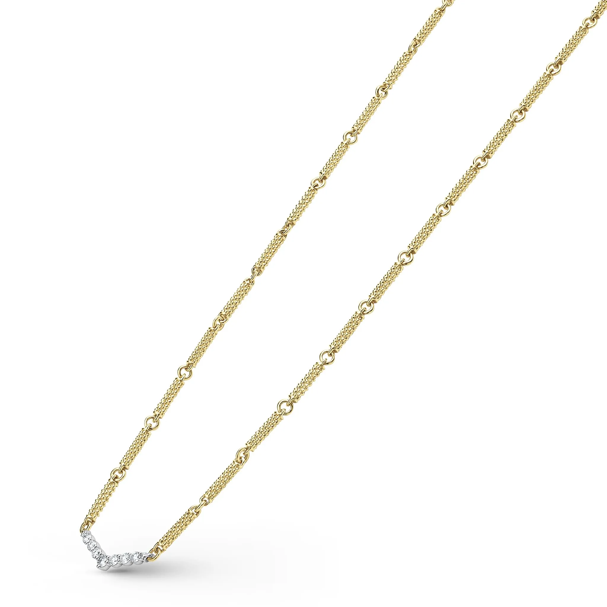 Signature Caviar Superfine Diamond Station Necklace sold by LAGOS product image thumbnail 4