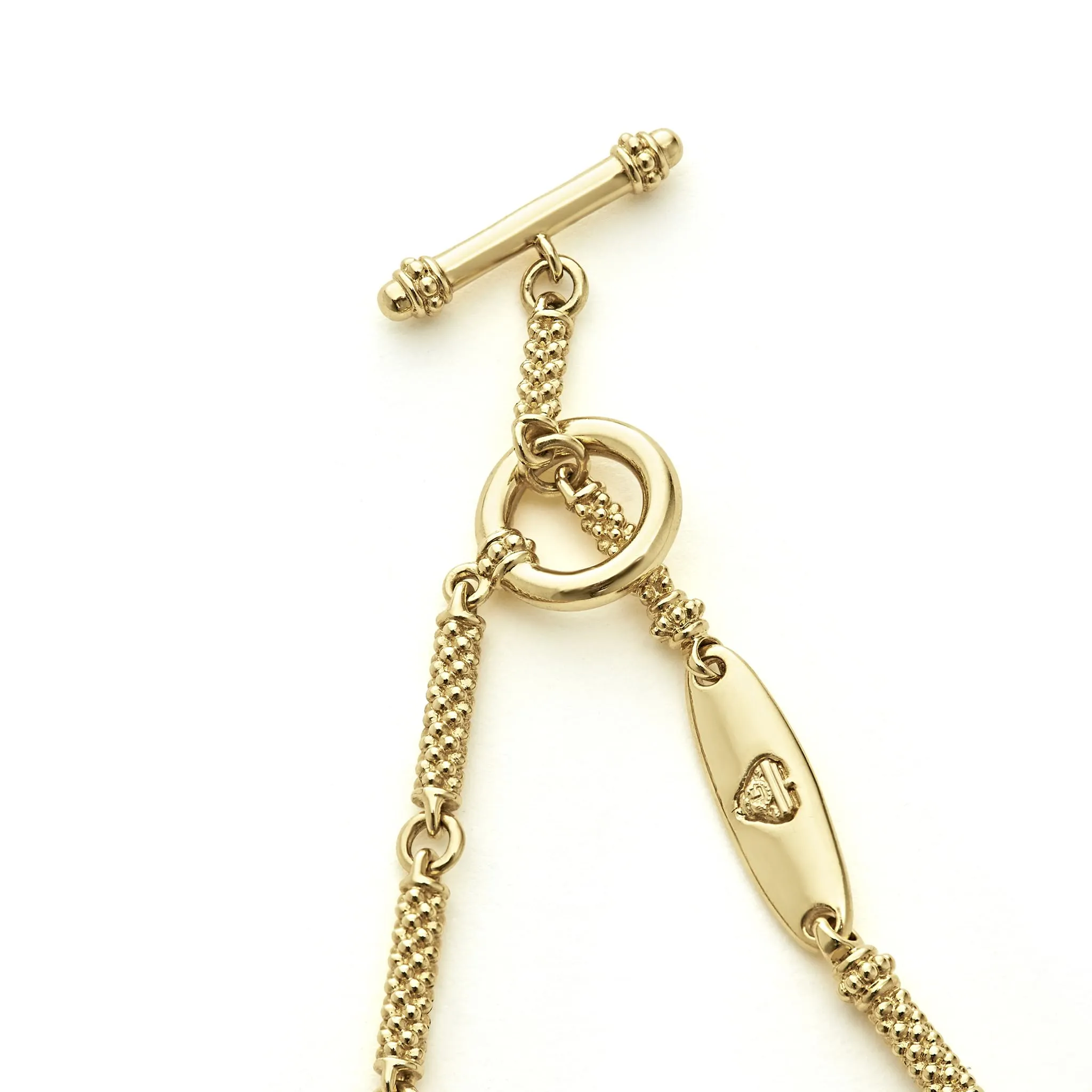 Signature Caviar 18K Gold Superfine Diamond Bracelet sold by LAGOS product image thumbnail 4