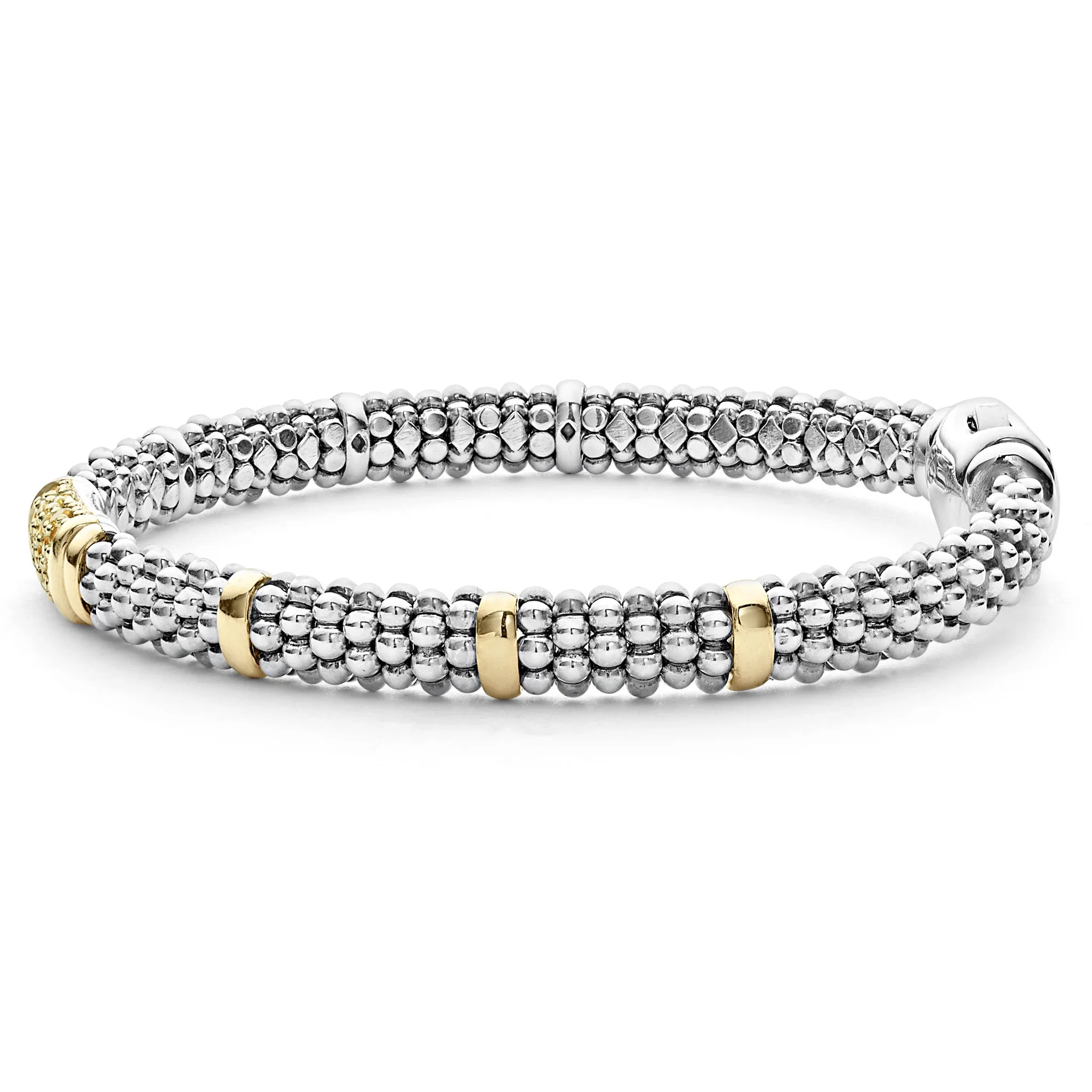Signature Caviar Yellow Sapphire Caviar Bracelet | 6mm sold by LAGOS product image thumbnail 4