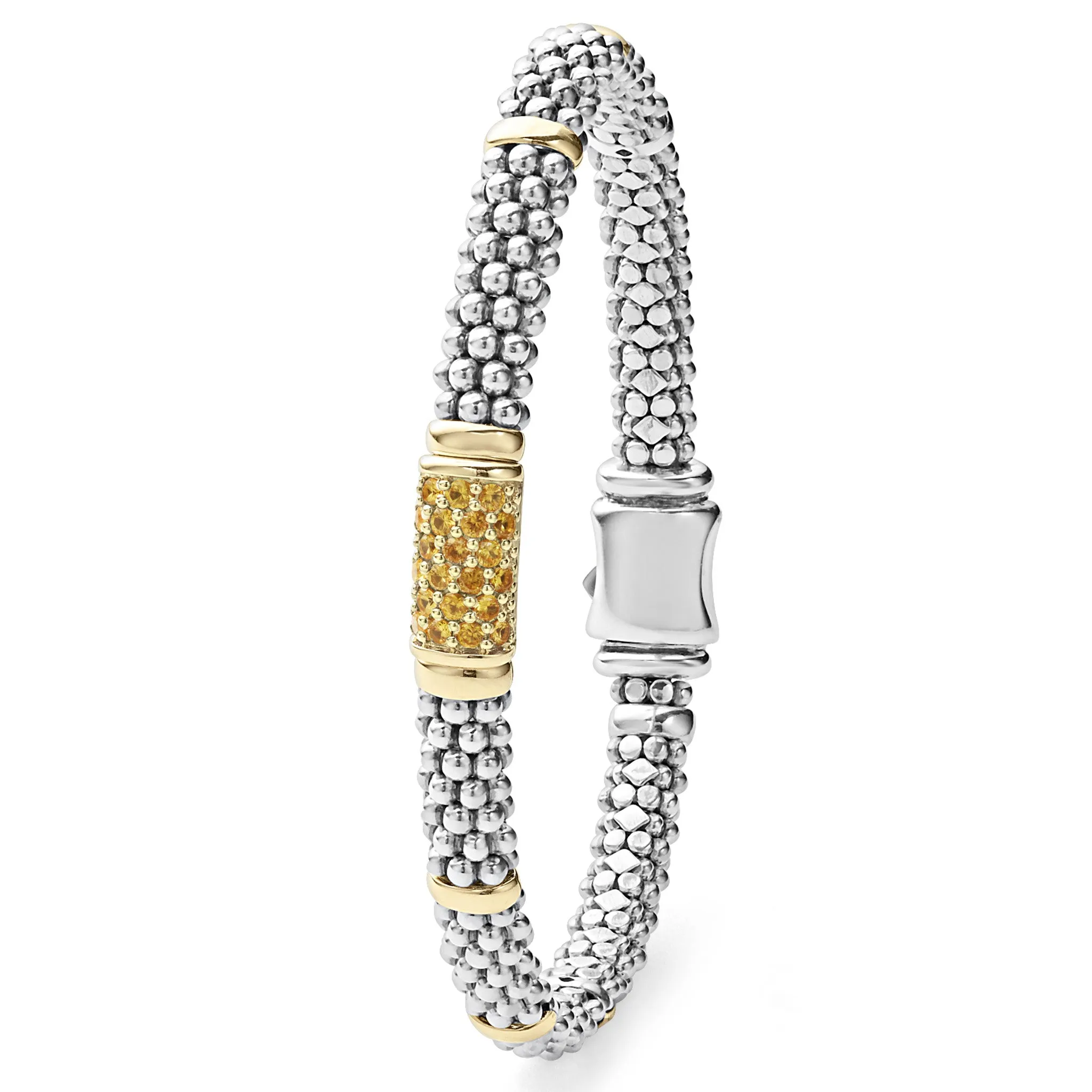 Signature Caviar Yellow Sapphire Caviar Bracelet | 6mm sold by LAGOS product image thumbnail 3