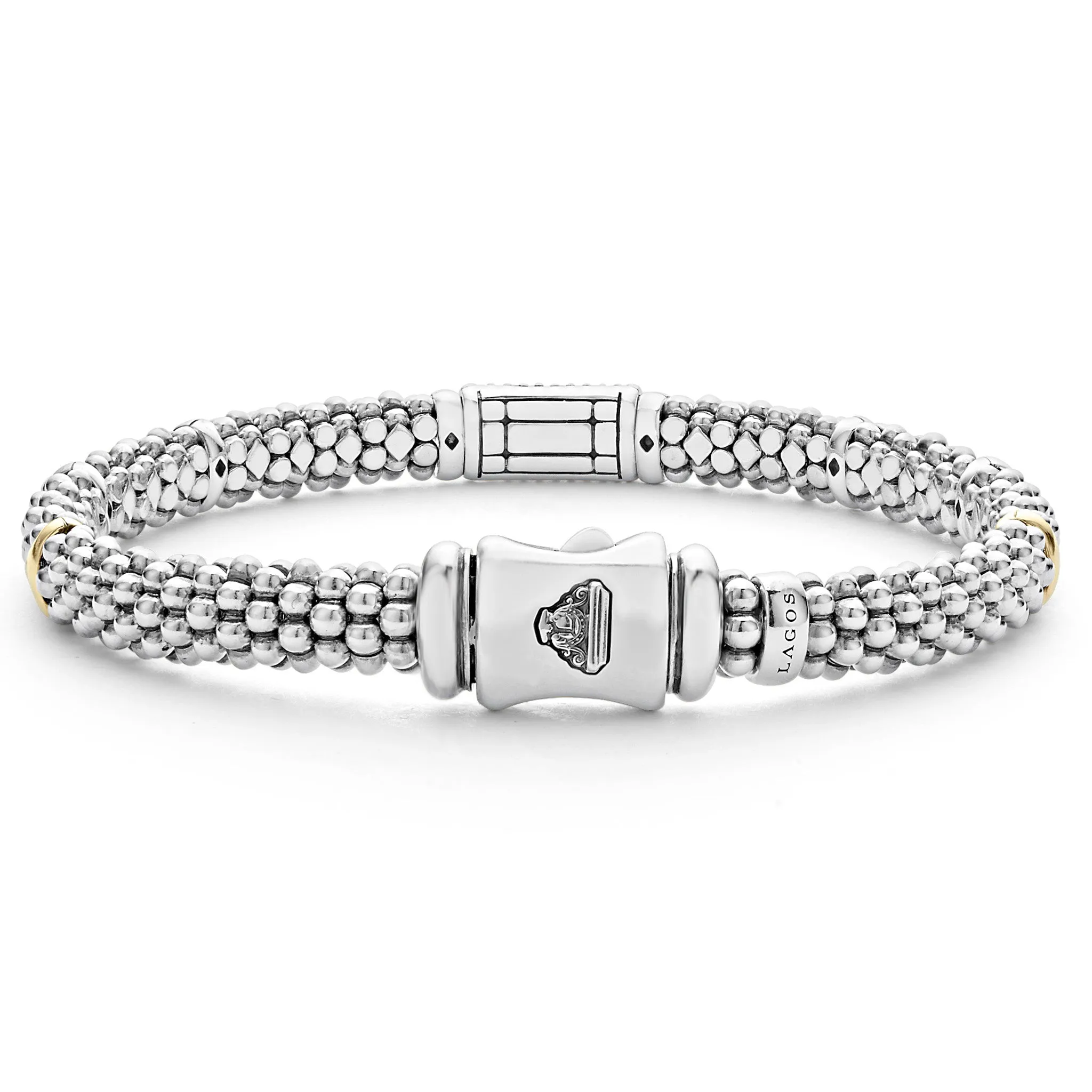 Signature Caviar Pink Sapphire Caviar Bracelet | 6mm sold by LAGOS product image thumbnail 5