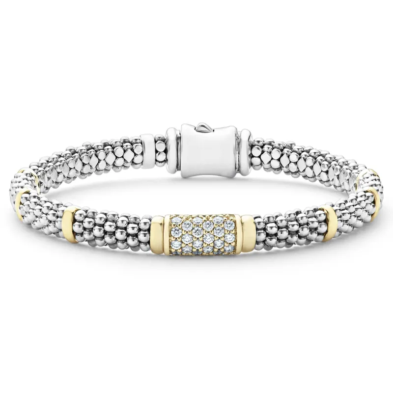 Signature Caviar Diamond Caviar Bracelet | 6mm sold by LAGOS