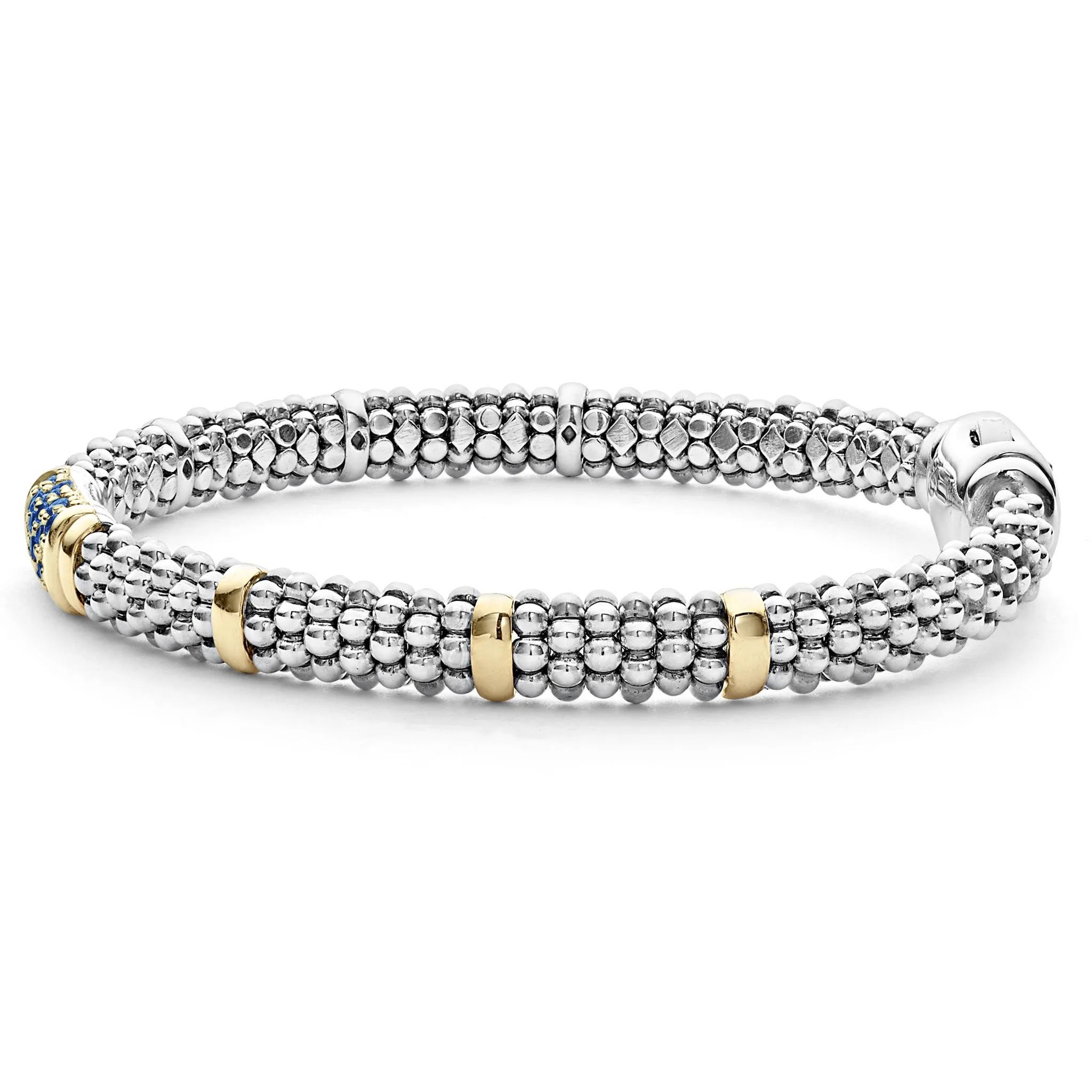 Signature Caviar Blue Sapphire Caviar Bracelet | 6mm sold by LAGOS product image thumbnail 2