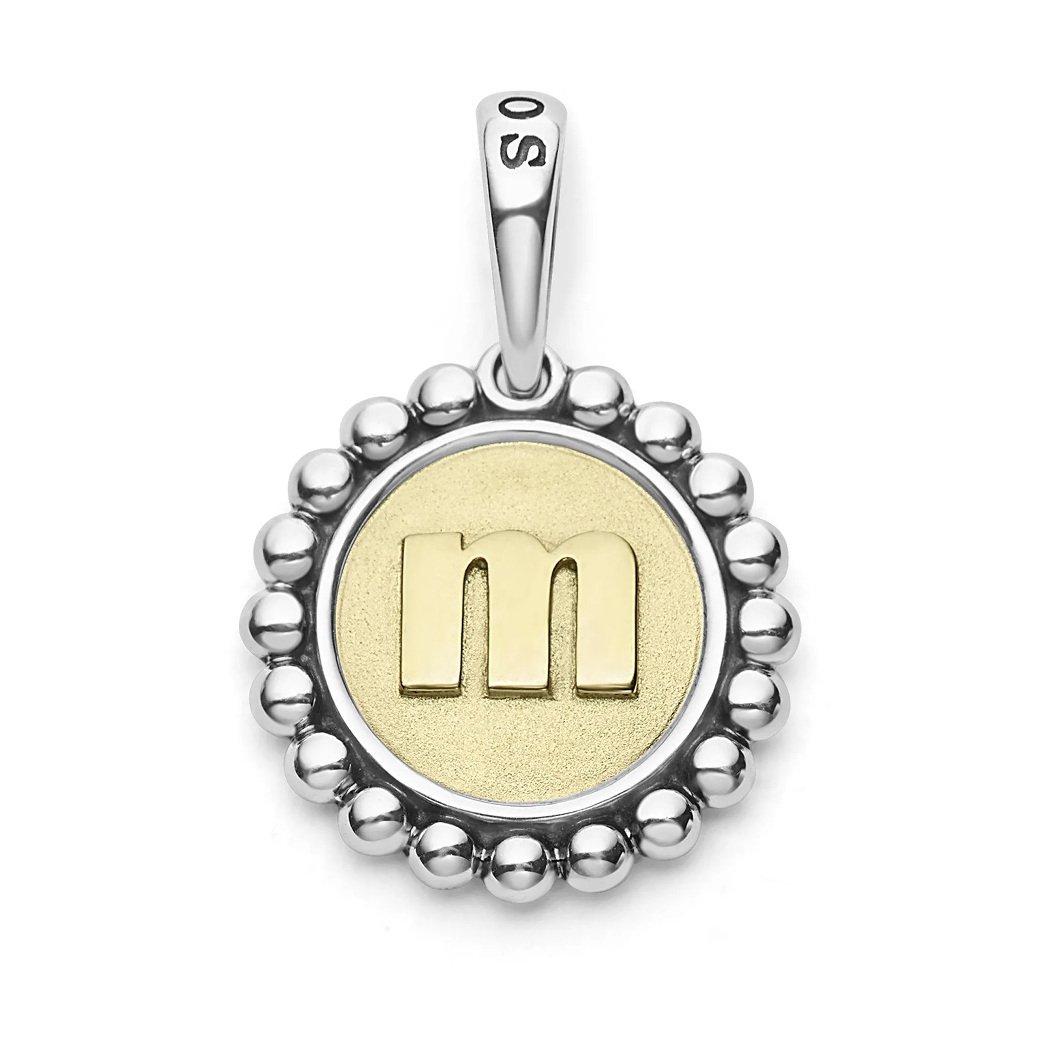 Signature Caviar M Initial Charm sold by LAGOS