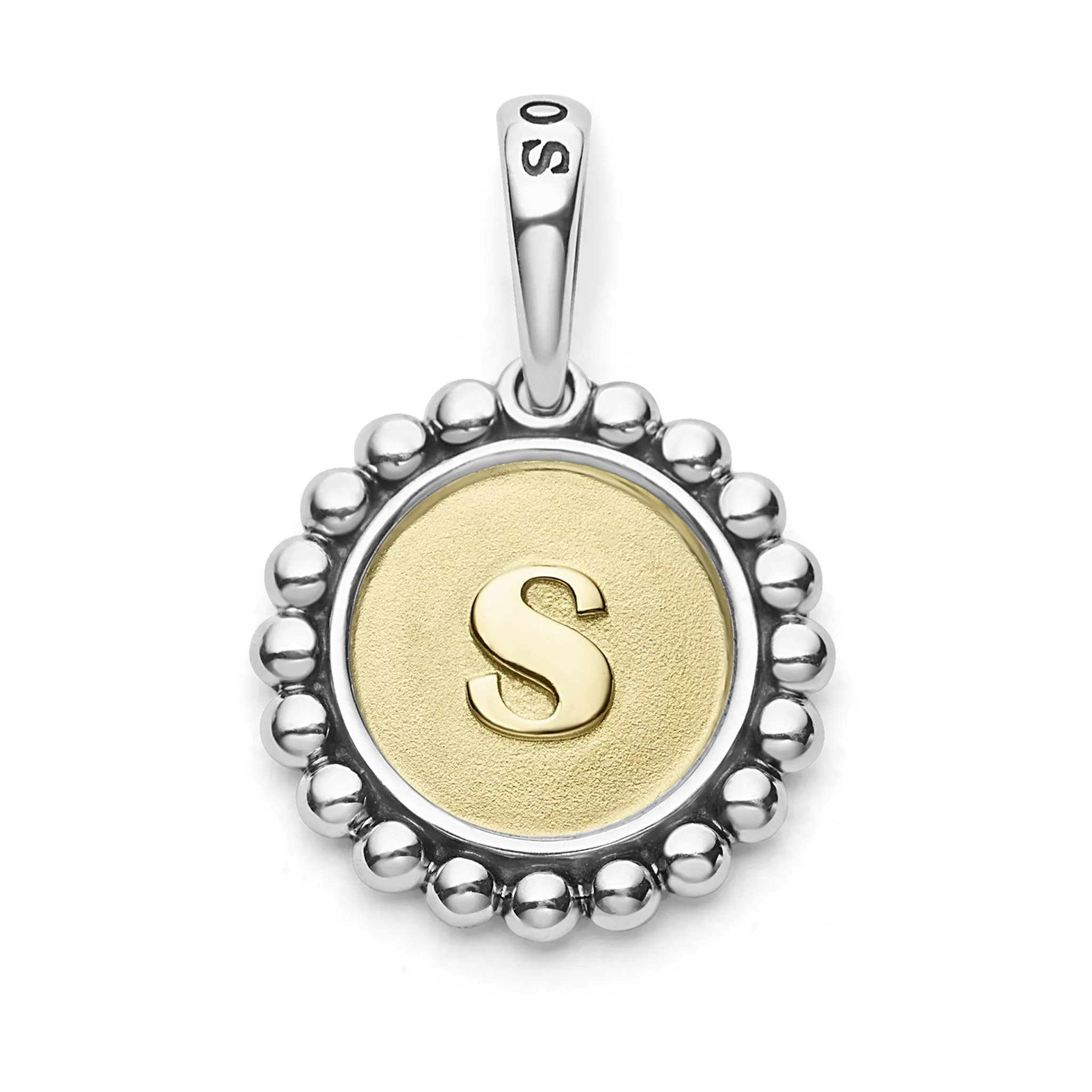 Signature Caviar S Initial Charm sold by LAGOS