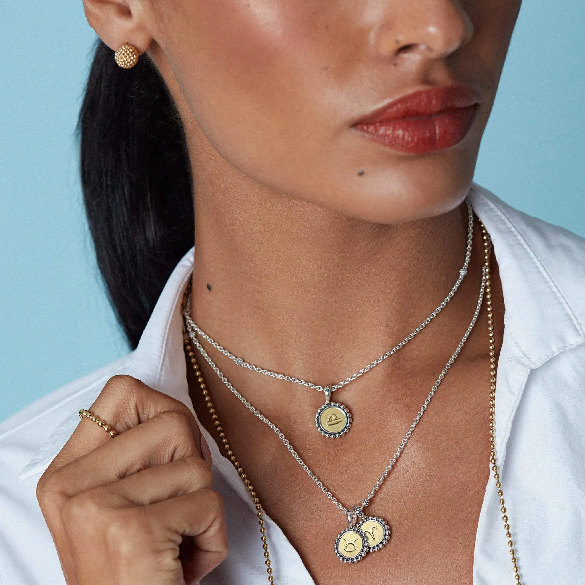 Signature Caviar Virgo Zodiac Charm sold by LAGOS product image thumbnail 5