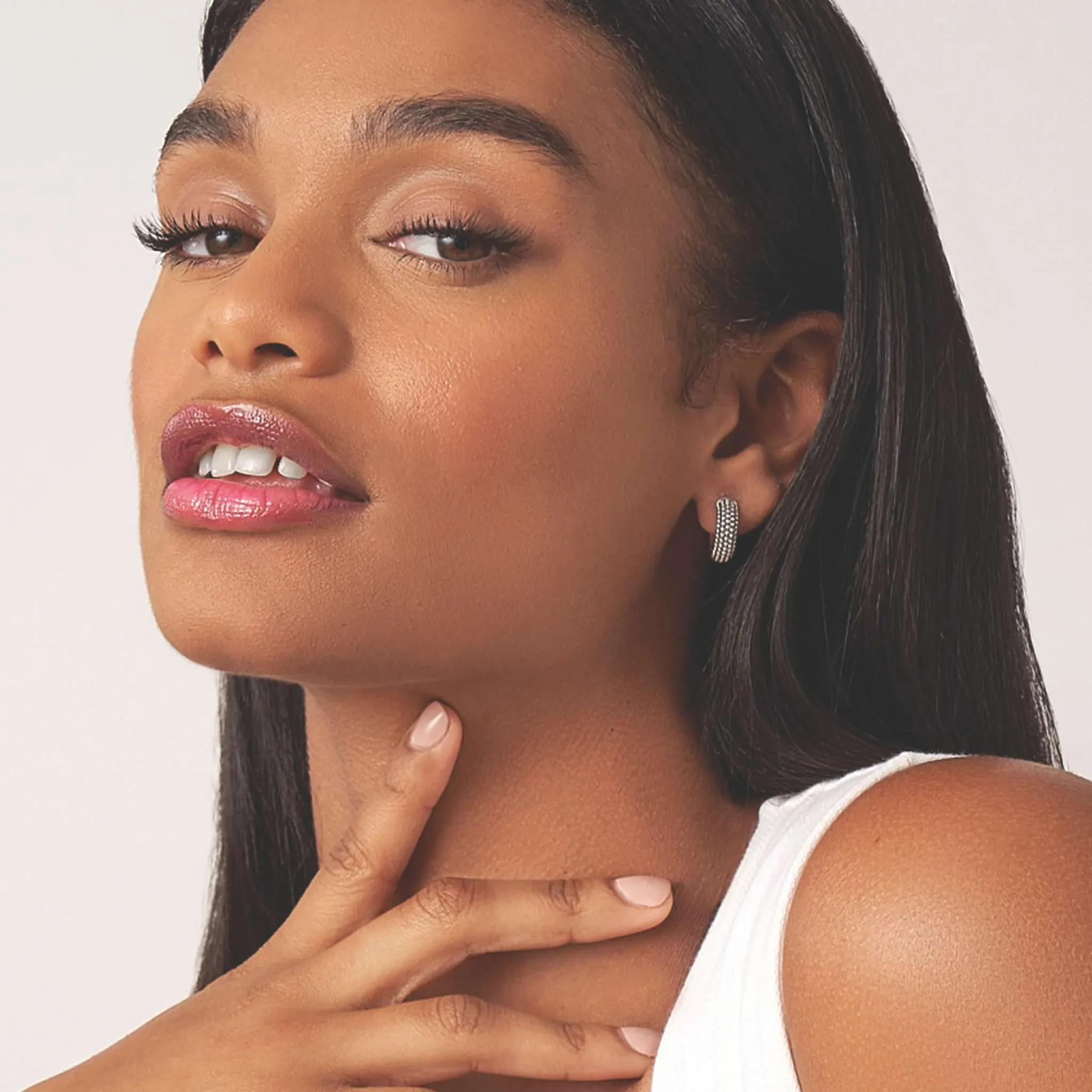 Signature Caviar Caviar Huggie Earrings sold by LAGOS product image thumbnail 2