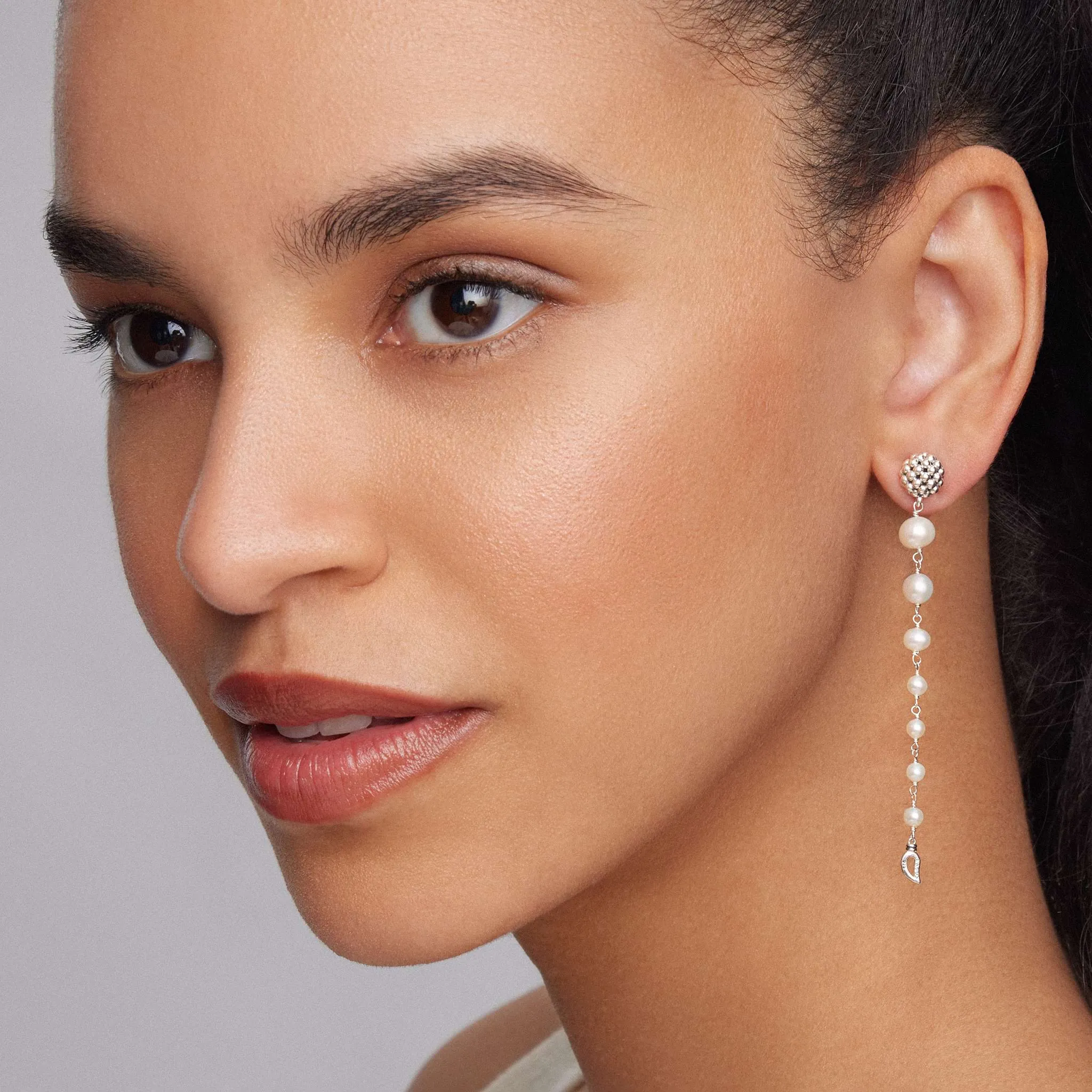 Luna Pearl Drop Earrings sold by LAGOS product image thumbnail 2